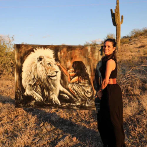 Vanessa Horabuena's "Intimacy with God - Brown Background"