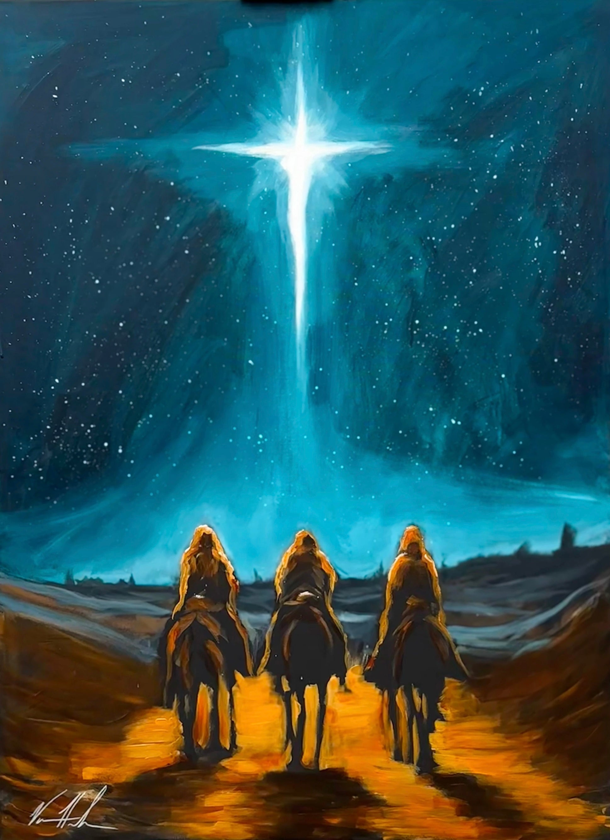 Whom Do You Seek? - 36”x48” Original Acrylic Painting Original Painting Vanessa Horabuena