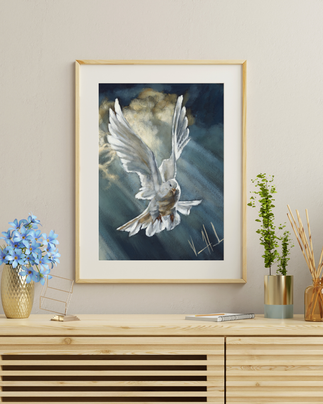 Breath of Heaven (Hand Embellished Canvas Print) Vanessa Horabuena