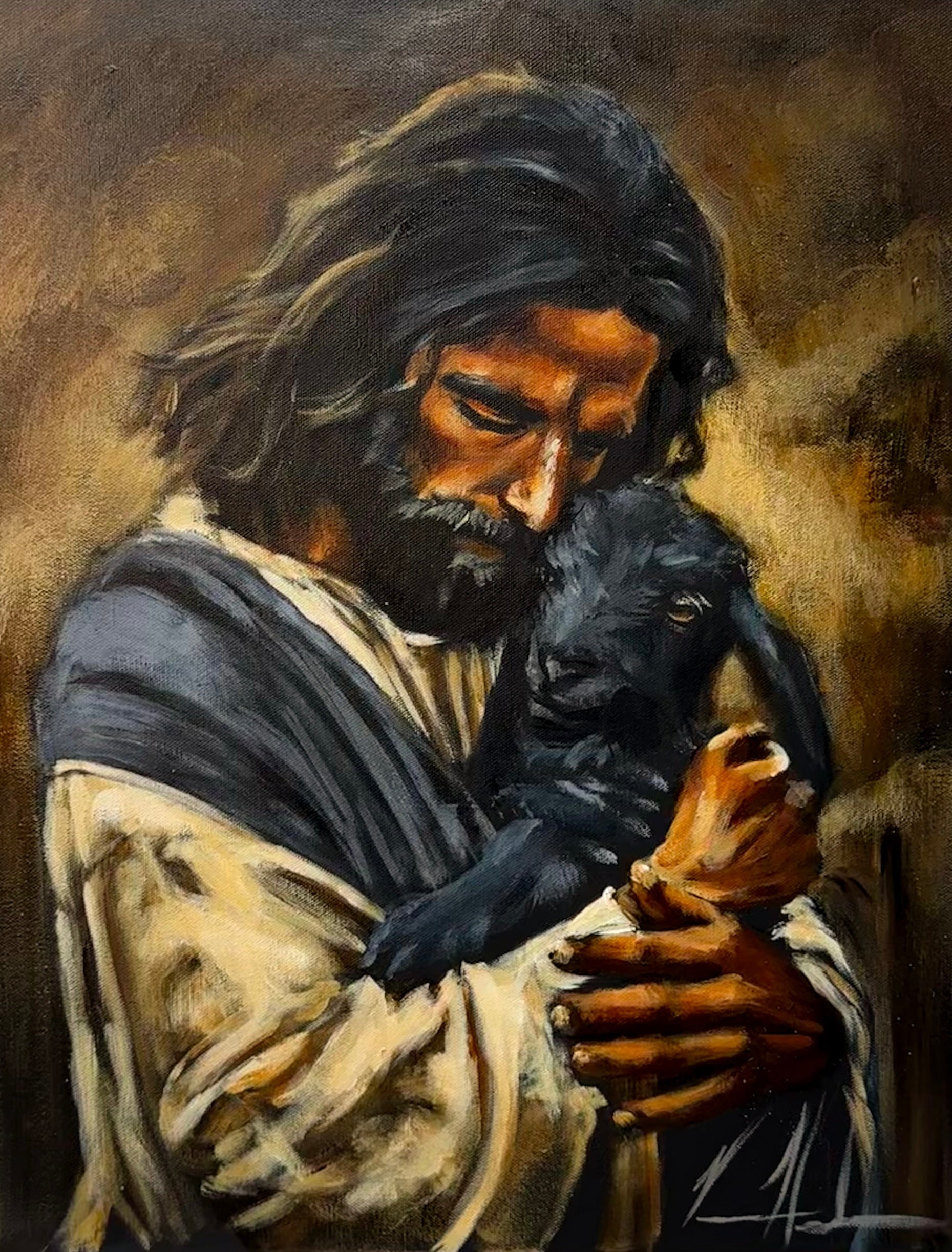 Saved By Grace - 16”x20” Original Acrylic Painting Original Painting Vanessa Horabuena