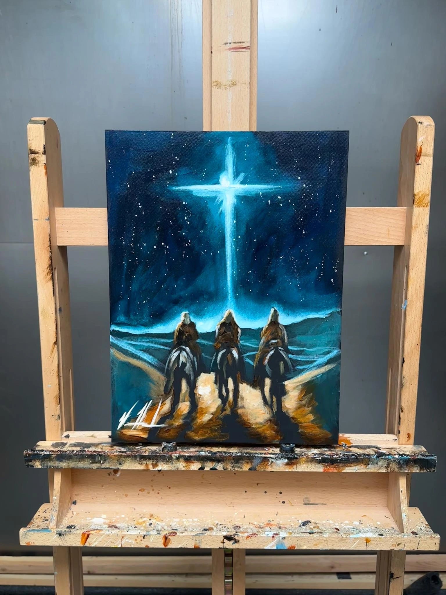 Whom Do You Seek? - 12”x16” Original Acrylic Painting