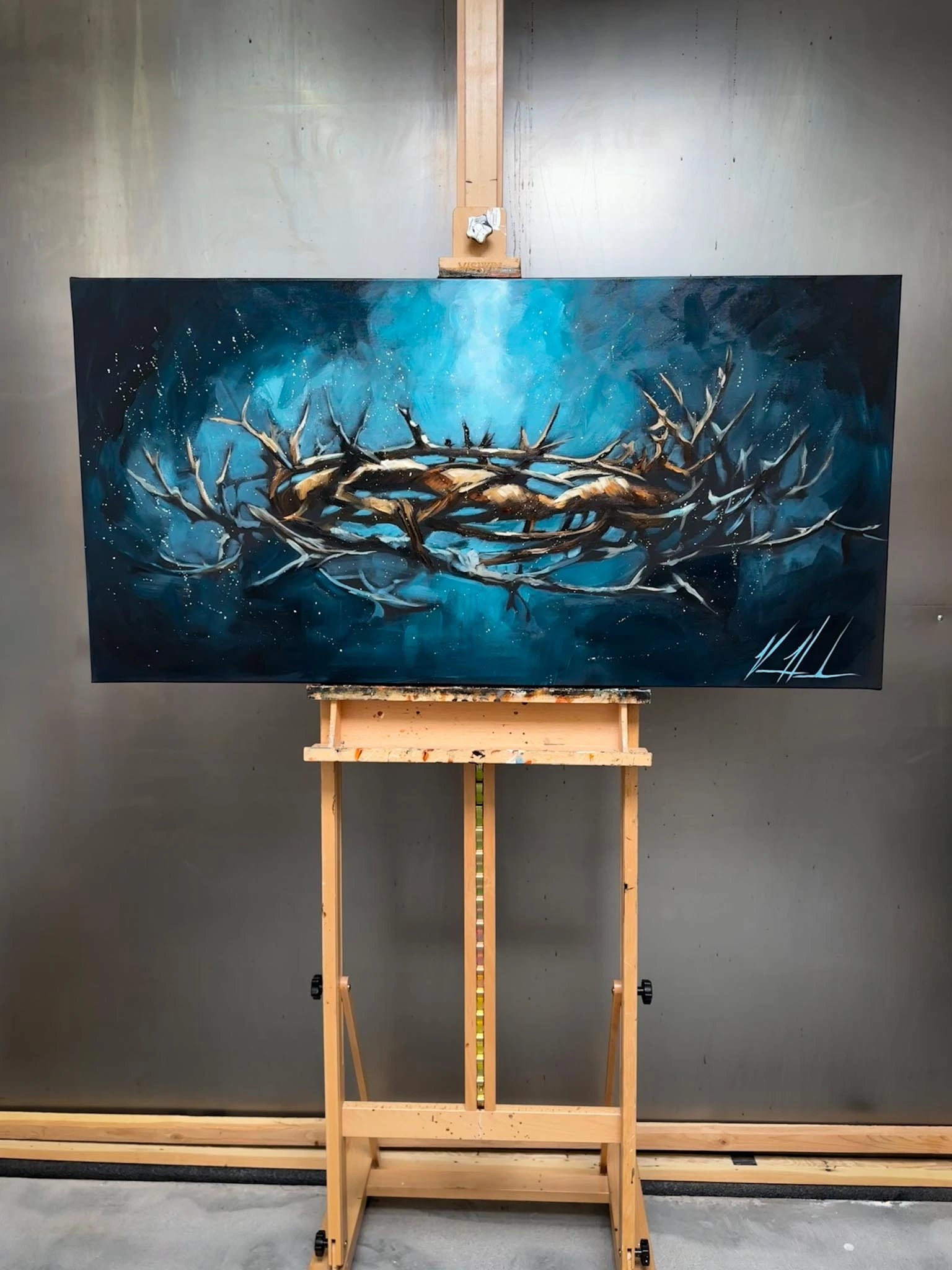 Crown of Thorns - 24”x48” Original Acrylic Painting