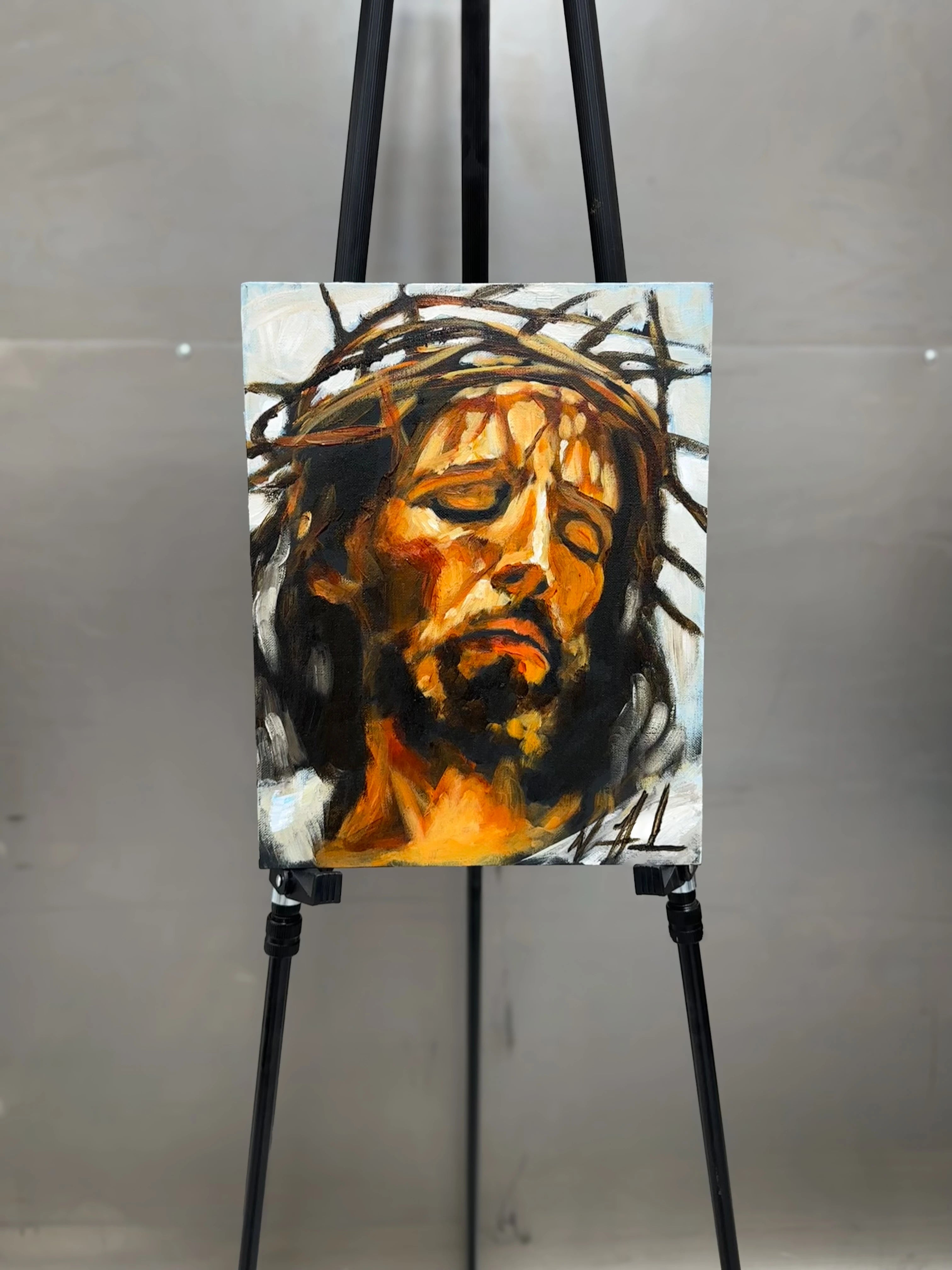 Christ is King - 11”x14” Original Acrylic Painting Original Painting Vanessa Horabuena