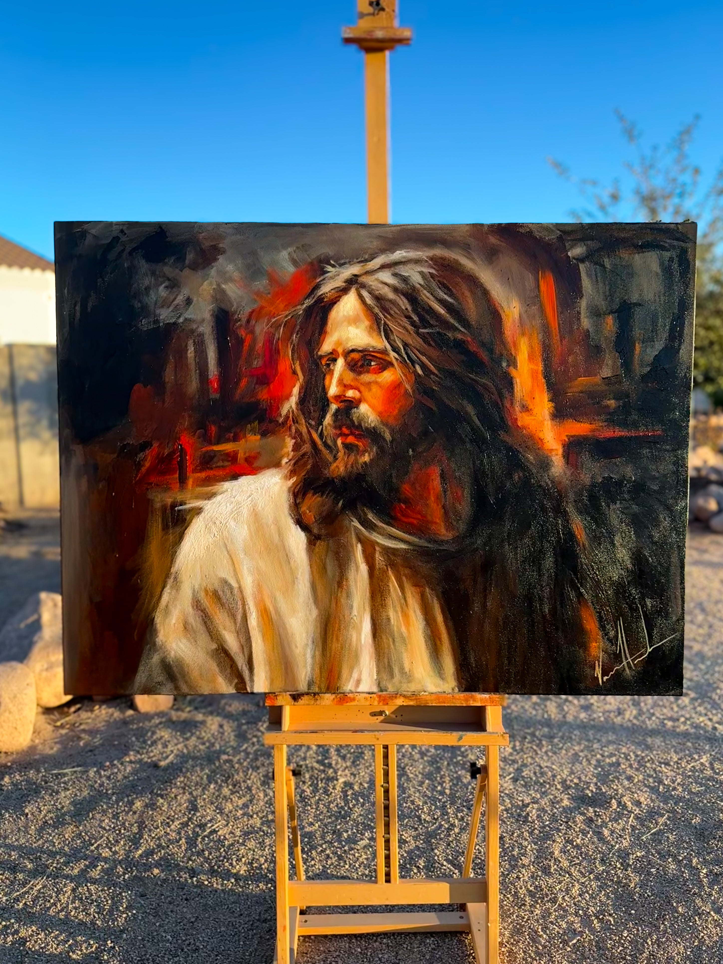 Our Beloved King - 36”x48” Original Acrylic Painting Original Painting Vanessa Horabuena