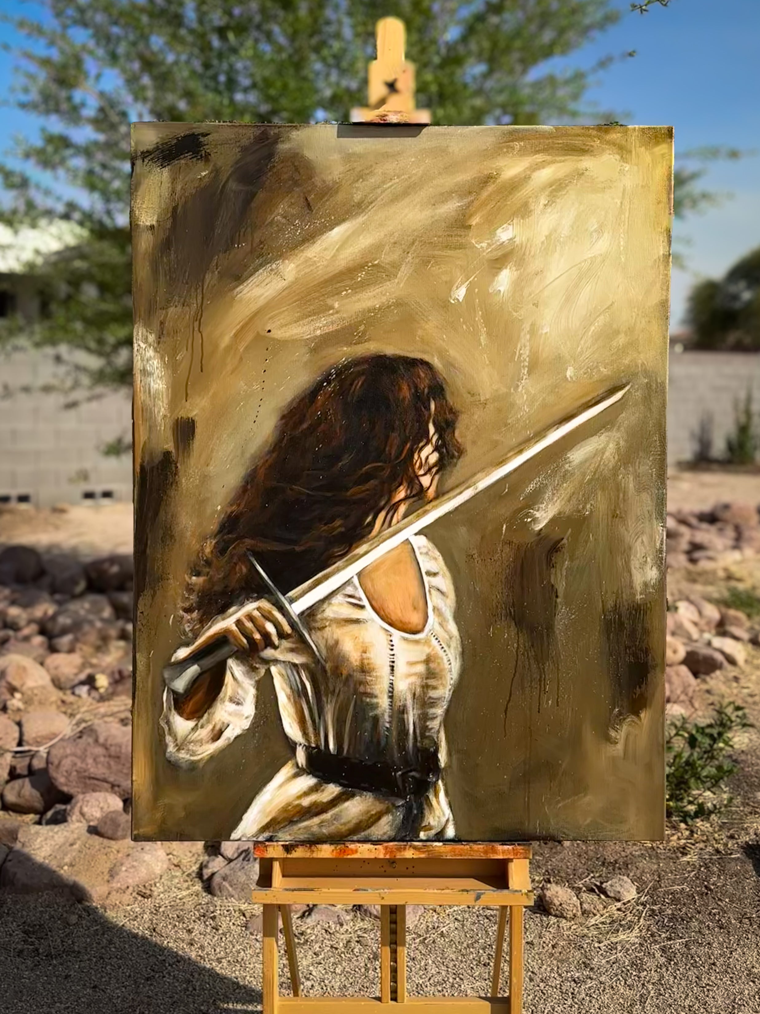 For Such a Time as This- 36”x48” Original Acrylic Painting th Original Painting Vanessa Horabuena