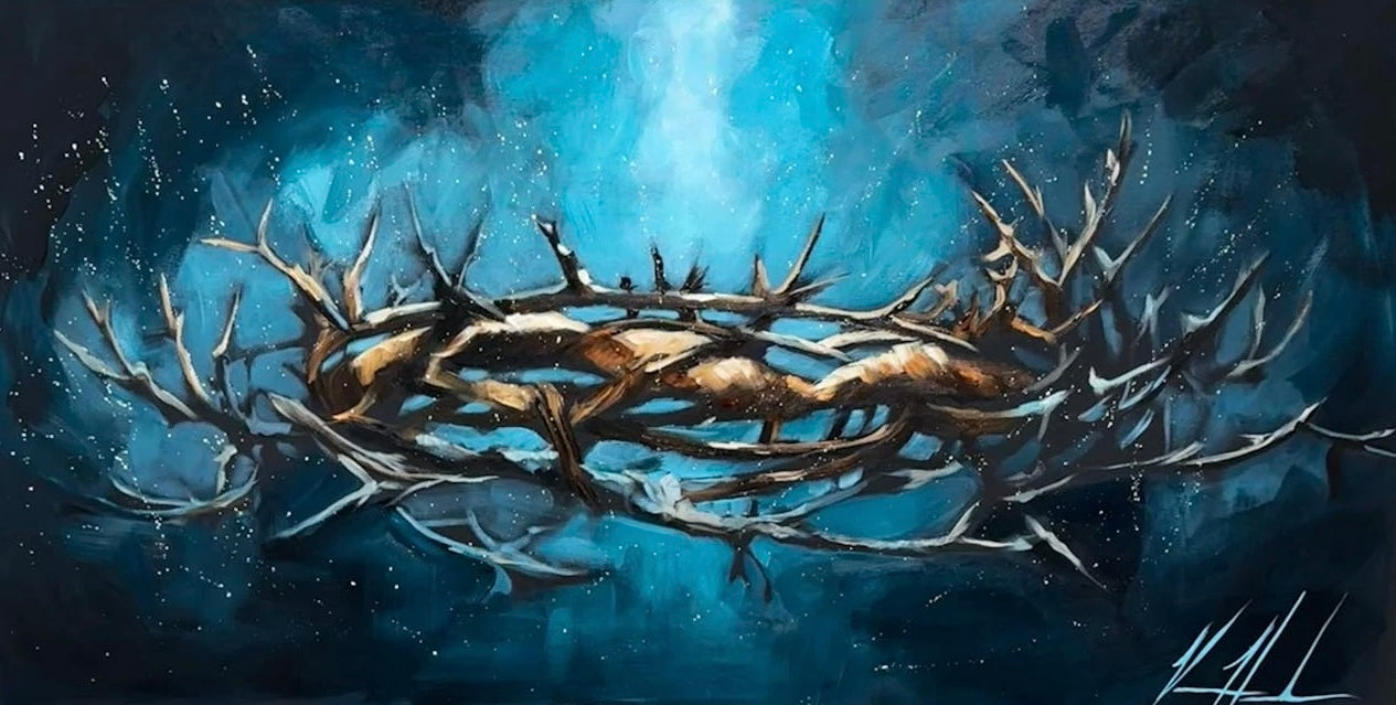 Crown of Thorns - 24”x48” Original Acrylic Painting