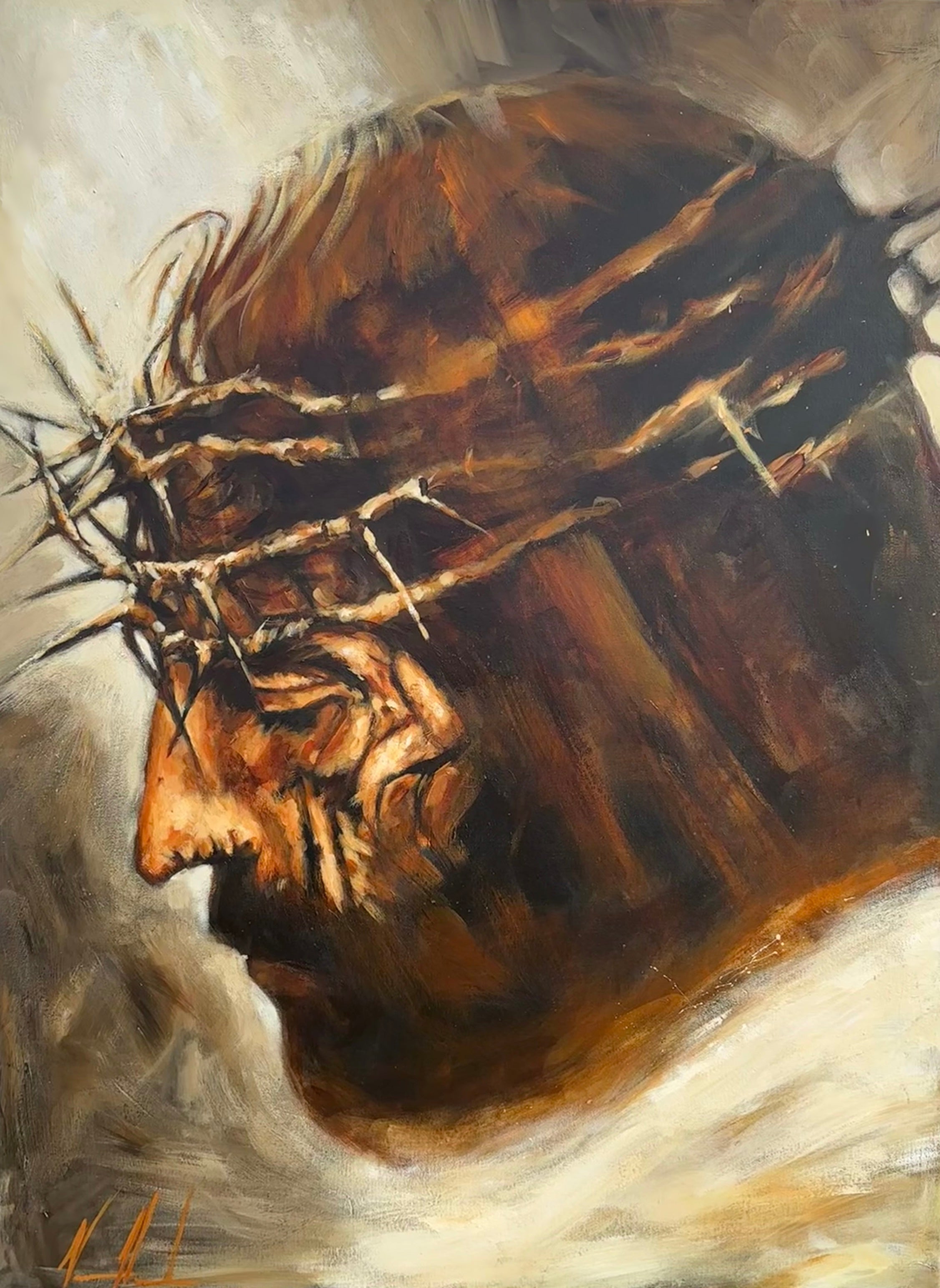 King of Glory - 36”x48” Original Acrylic Painting Original Painting Vanessa Horabuena