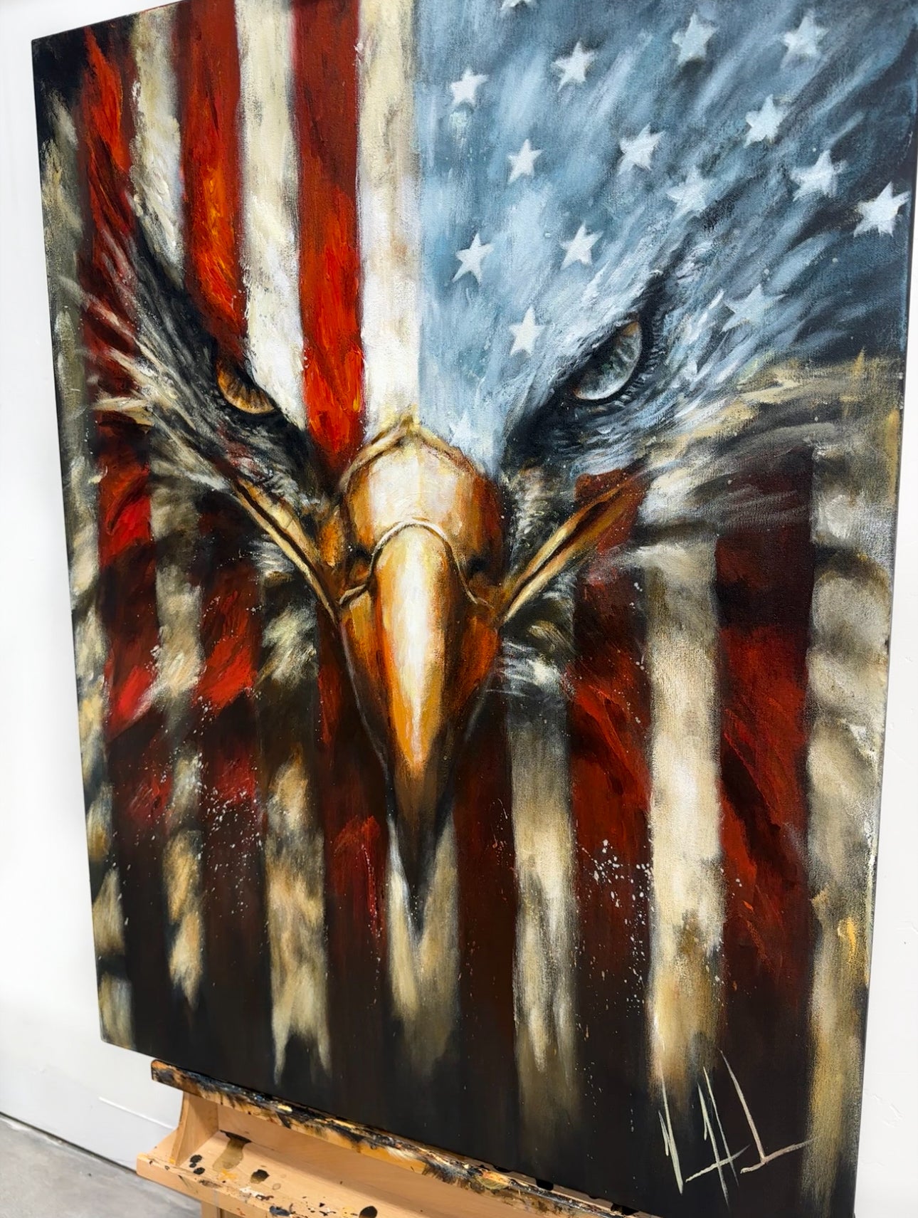 Stripes of Freedom - 30”x40” Original Painting Original Painting Vanessa Horabuena