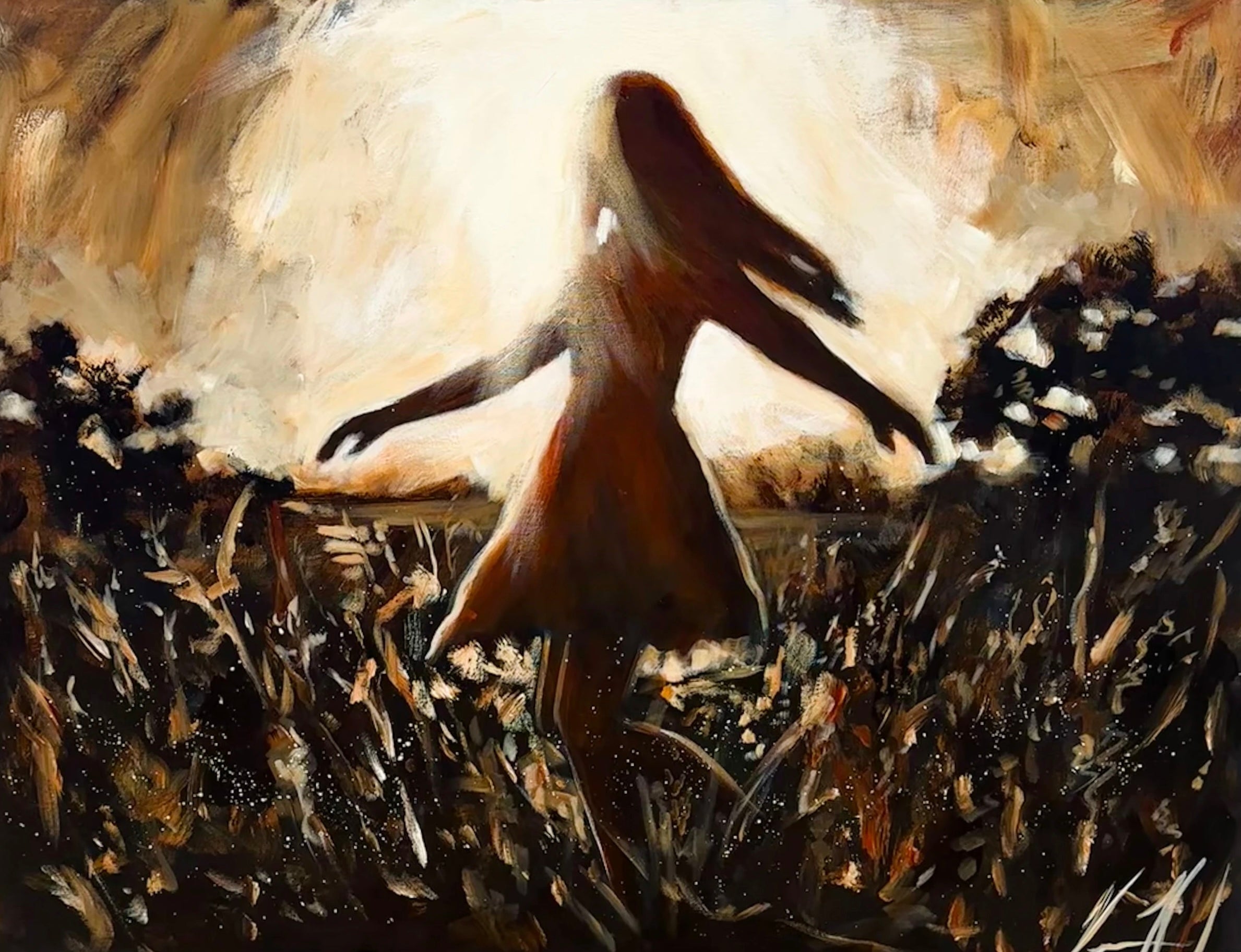 Dare to Dance Again - 30”x40” Original Acrylic Painting - LIVE WORSHIP PAINTING Original Painting Vanessa Horabuena