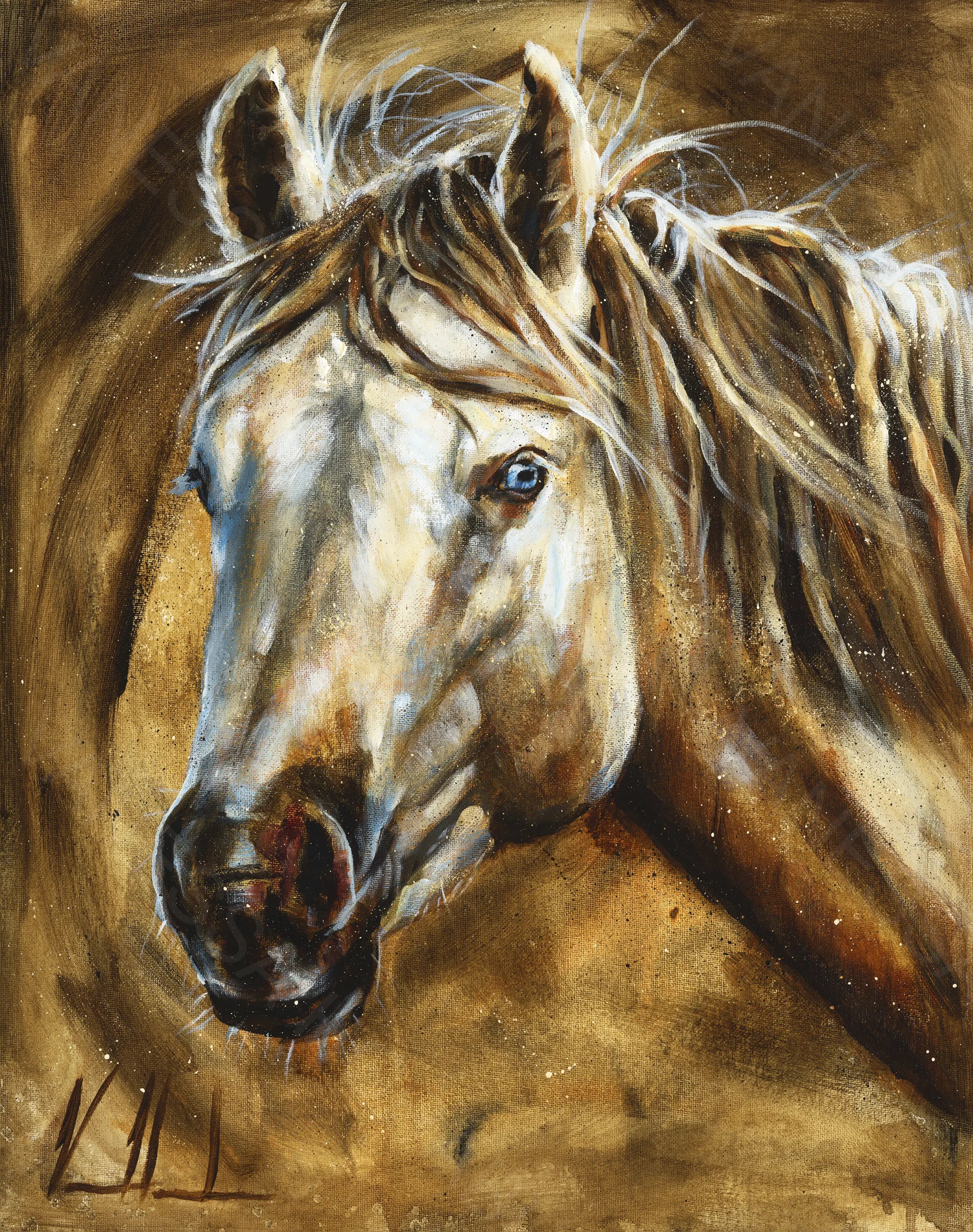 A Pure Heart Horse Art Print Vanessa Horabuena