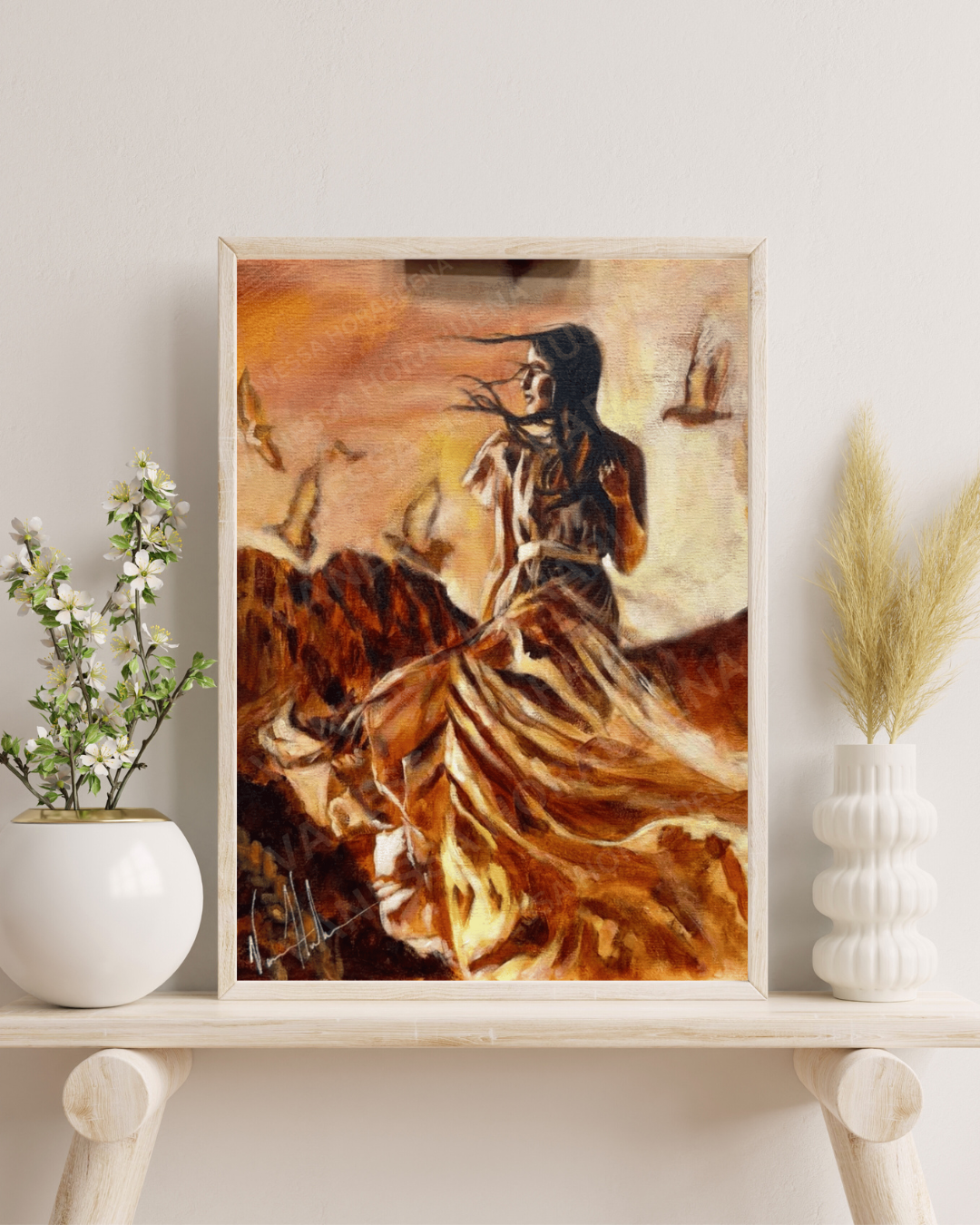 Draw Near to Me (Hand Embellishment Canvas Print) Women's Art Print Vanessa Horabuena