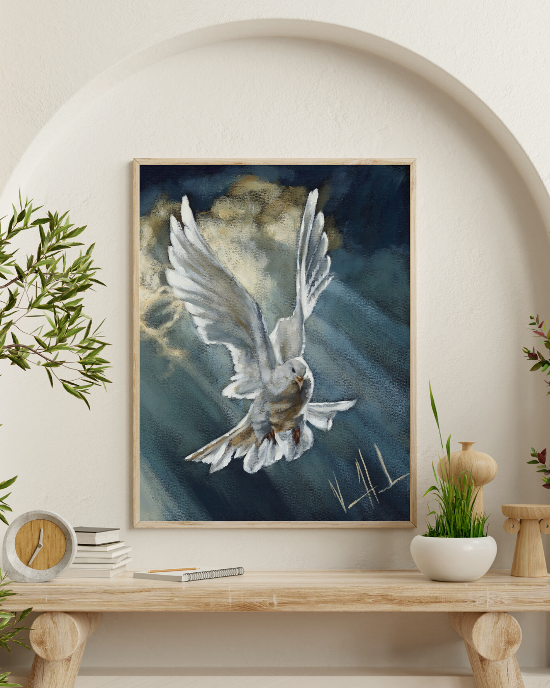 Breath of Heaven (Hand Embellished Canvas Print) Vanessa Horabuena