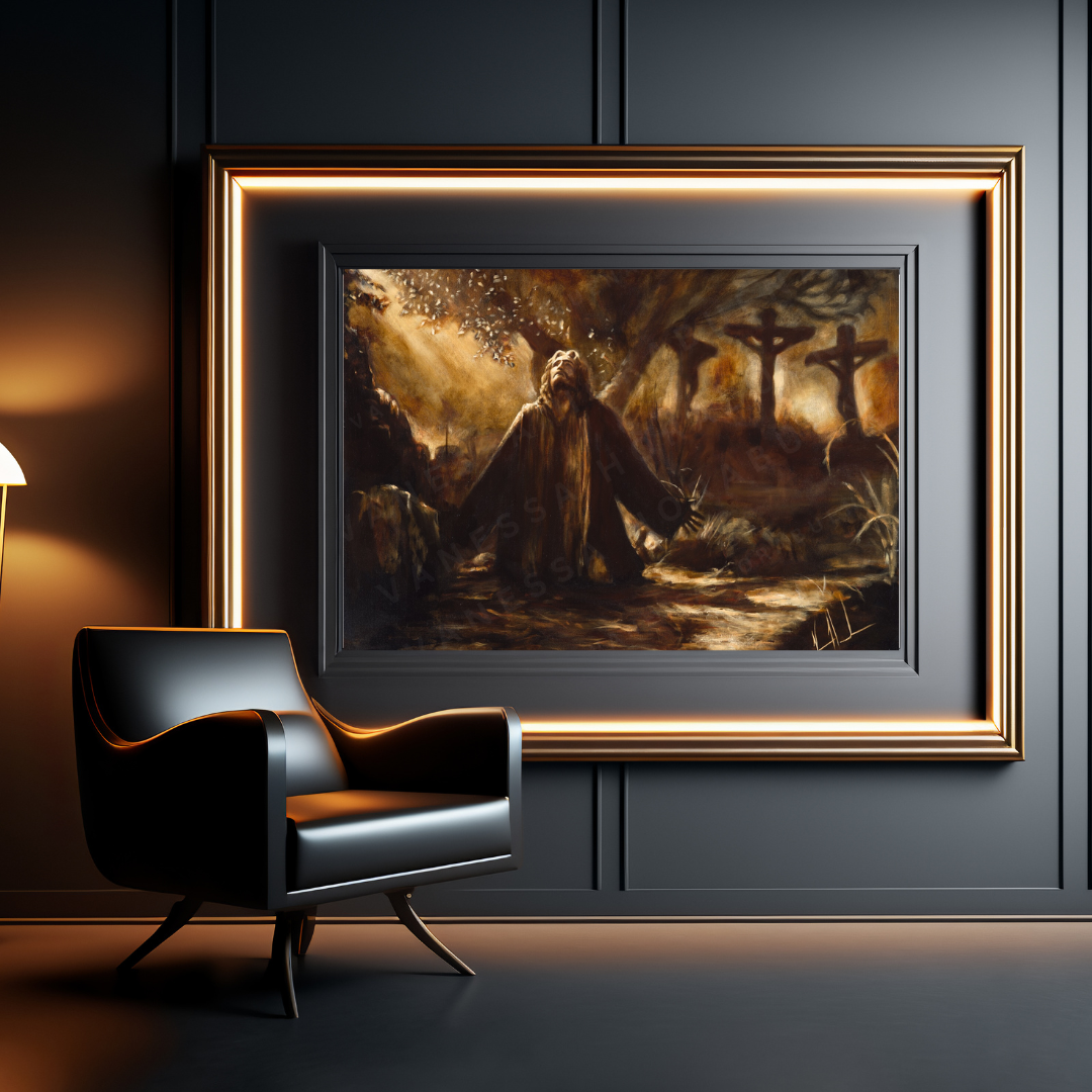 Gethsemane (Hand Embellished Canvas Print) Vanessa Horabuena
