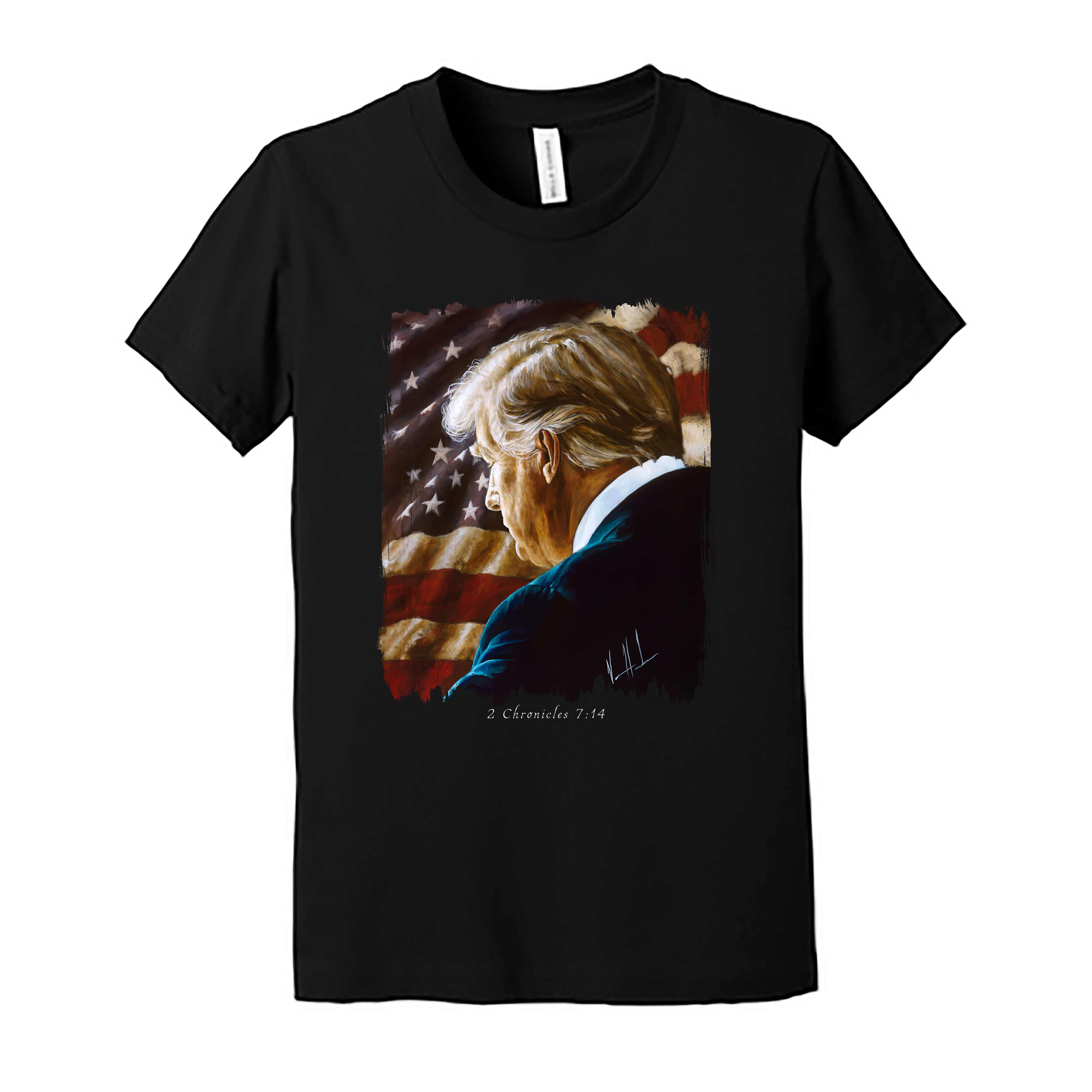 Kids T (Organic Cotton) - Prayers for Our Nation Organic Cotton Vanessa Horabuena Youth Black Small