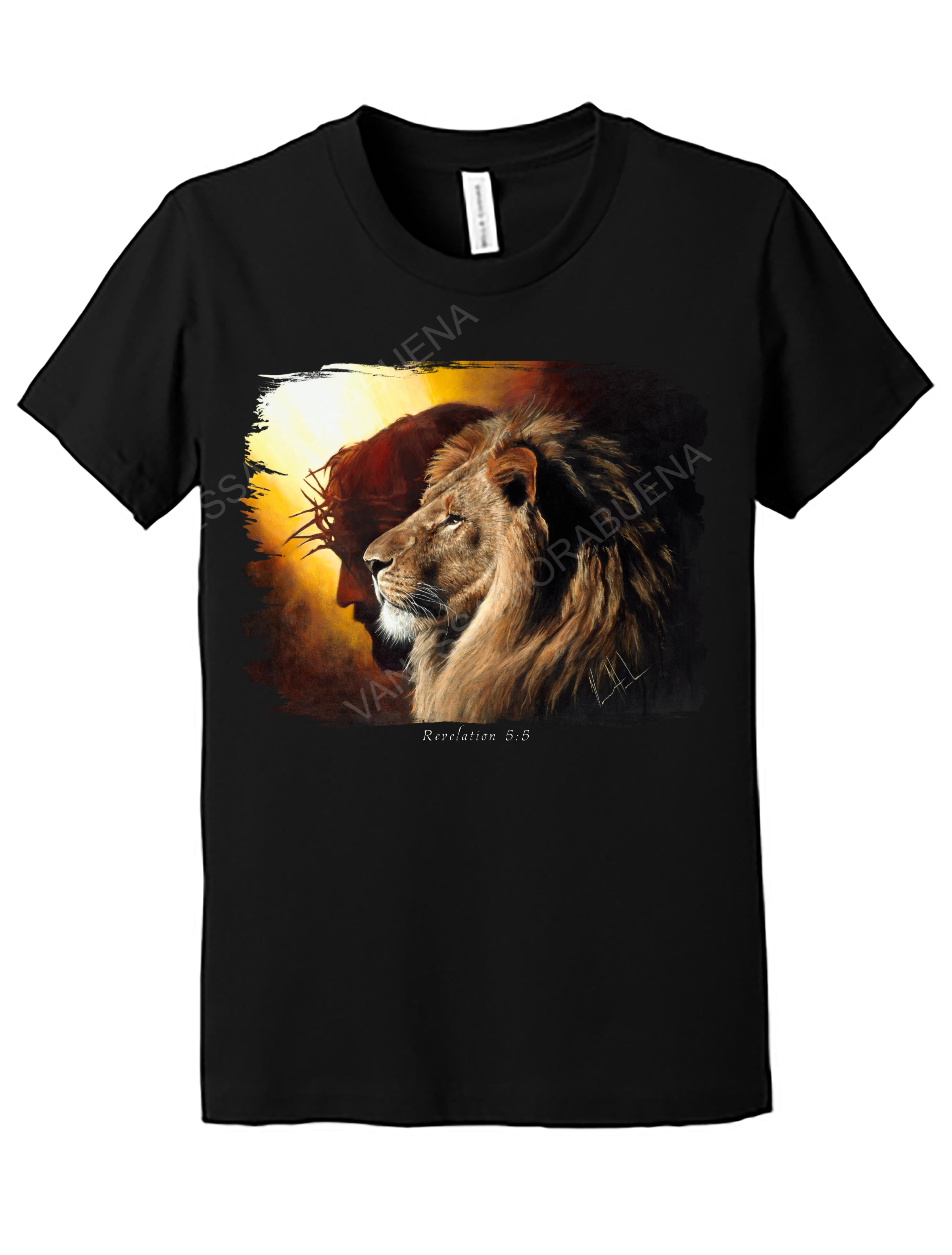 The Lion of Judah - Kids T (Organic Cotton) Vanessa Horabuena Kids Black Small