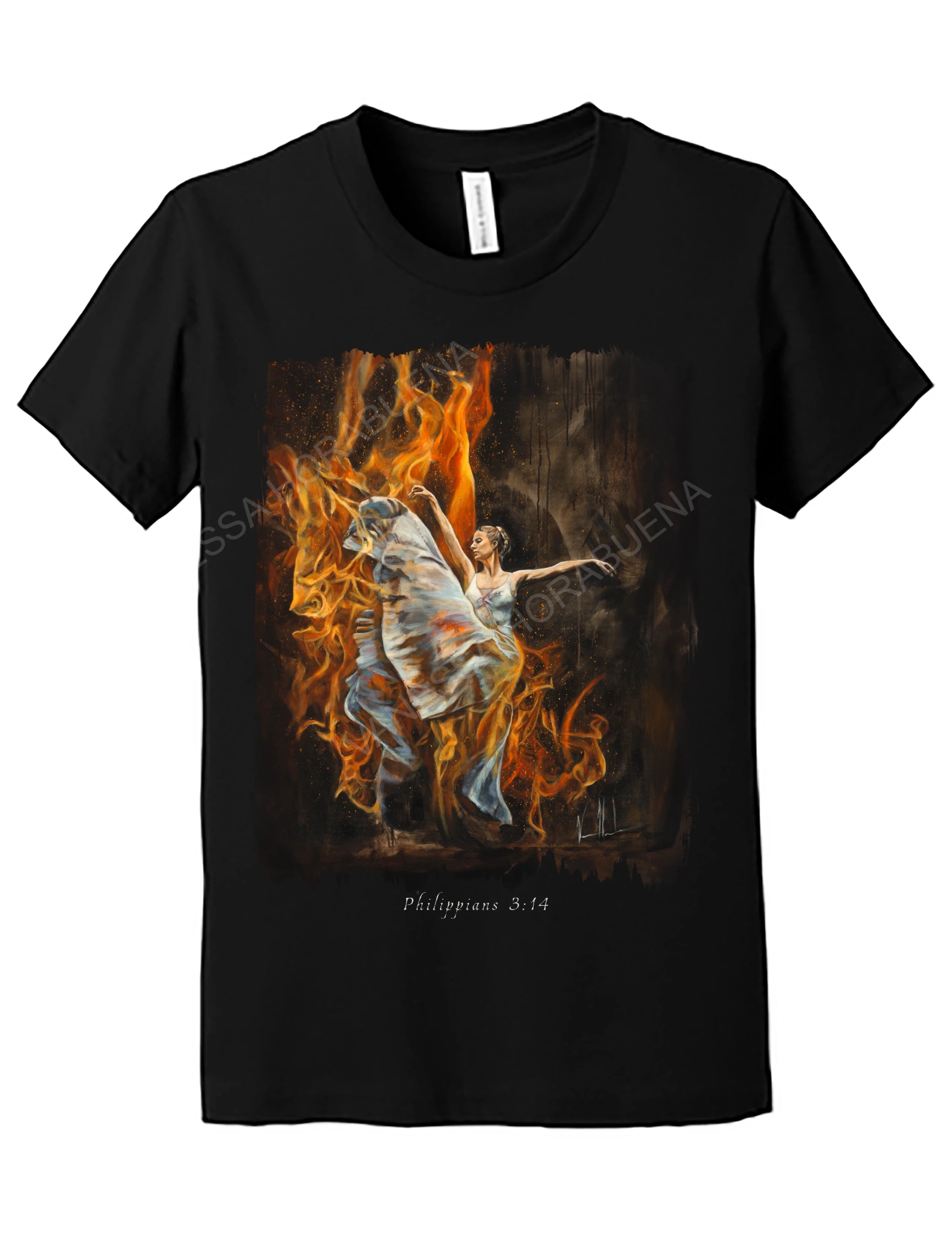 A Burning Flame Within - Kids T (Organic Cotton) Vanessa Horabuena Kids Black Small