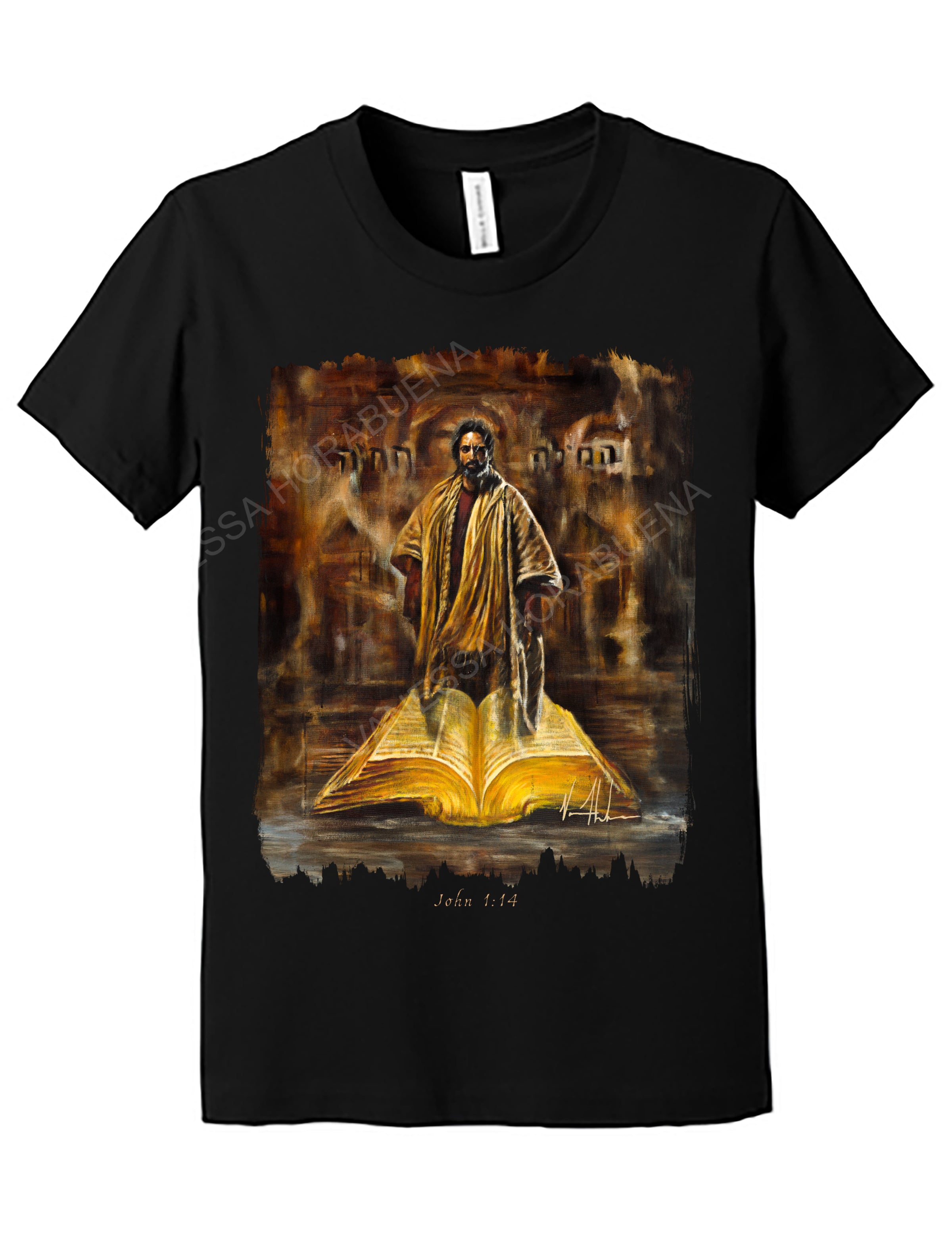 The Living Word - Kids T (Organic Cotton) Vanessa Horabuena Kids Black Small