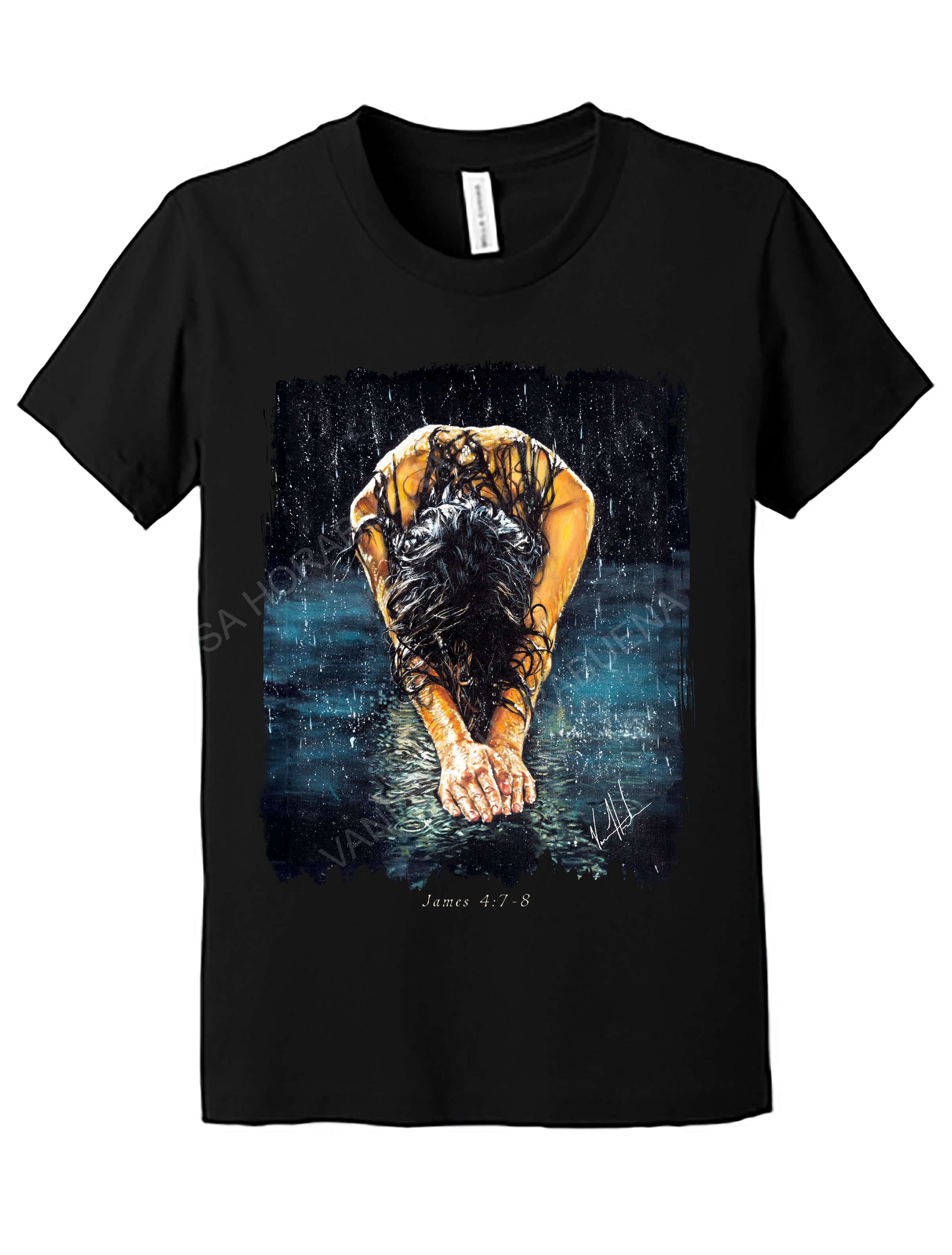 The Art of Surrender - Kids T (Organic Cotton) Vanessa Horabuena Kids Black Small
