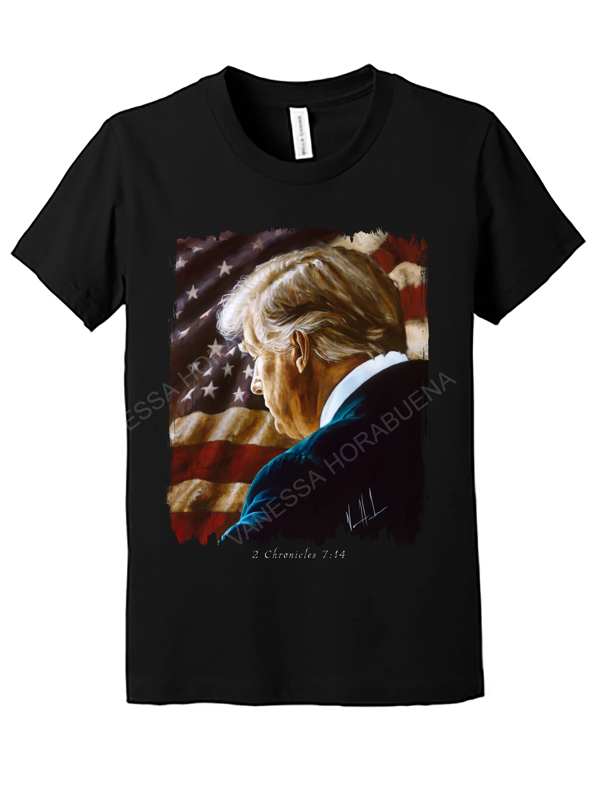 Prayers for Our Nation - Kids T (Organic Cotton) Vanessa Horabuena Kids Black Small