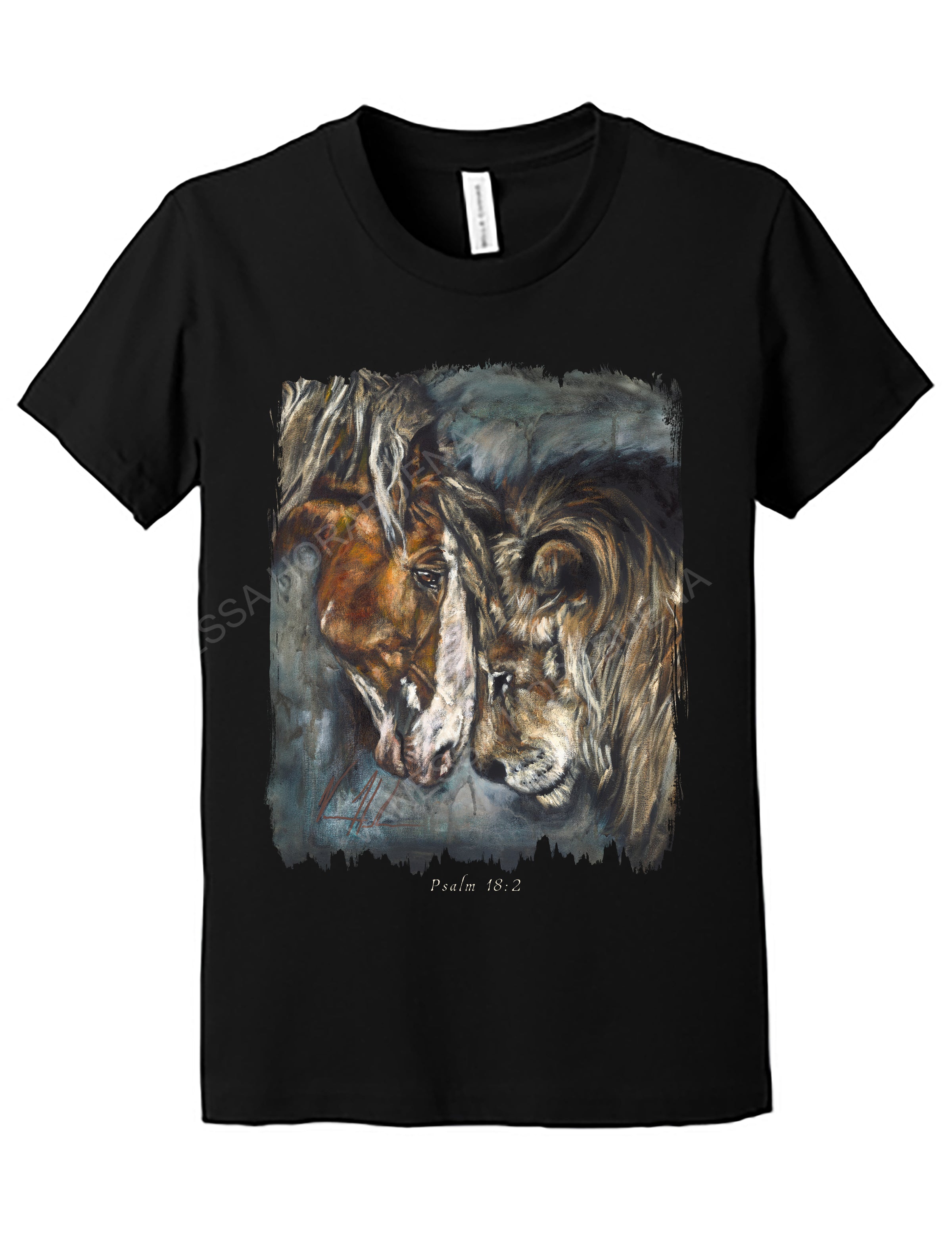 Courage & Strength - Kids T (Organic Cotton) Vanessa Horabuena Kids Black Small