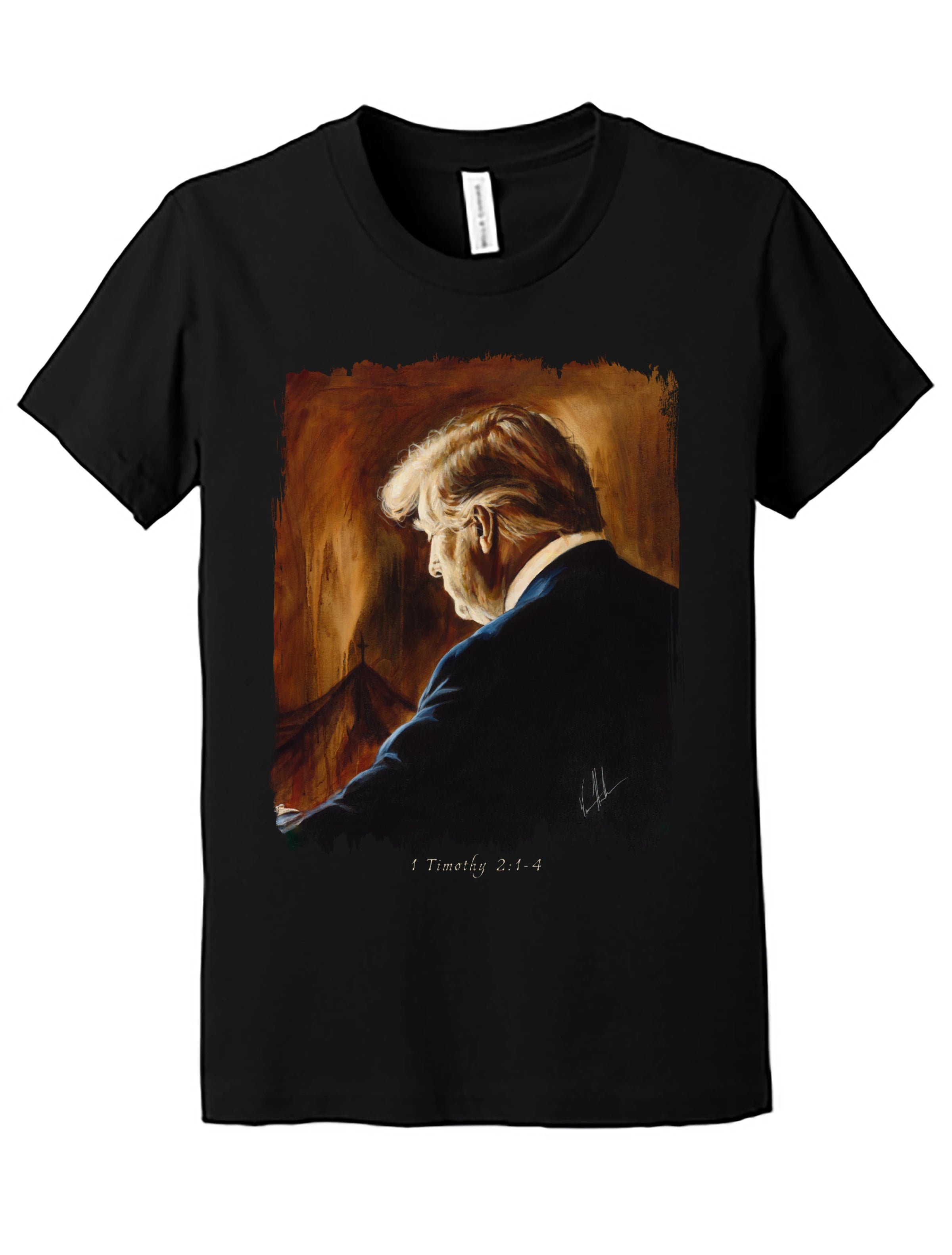 Prayers for Our President (For Such a Time as This) - Kids T (Organic Cotton) Vanessa Horabuena Kids Black Small