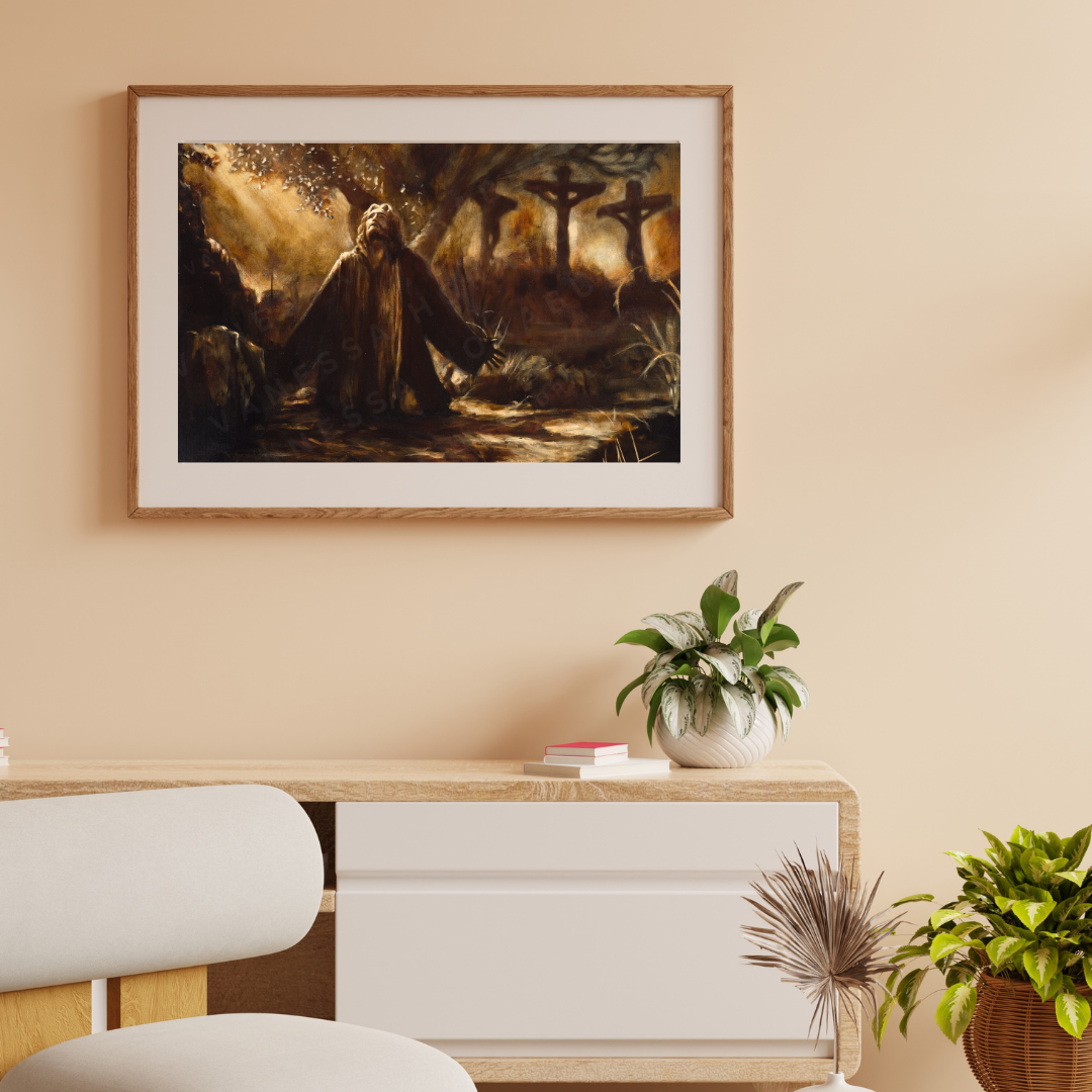 Gethsemane (Hand Embellished Canvas Print) Vanessa Horabuena