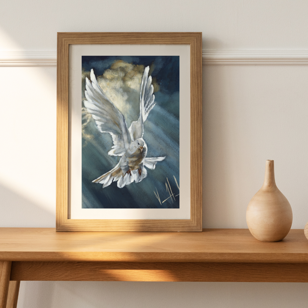 Breath of Heaven (Hand Embellished Canvas Print) Vanessa Horabuena