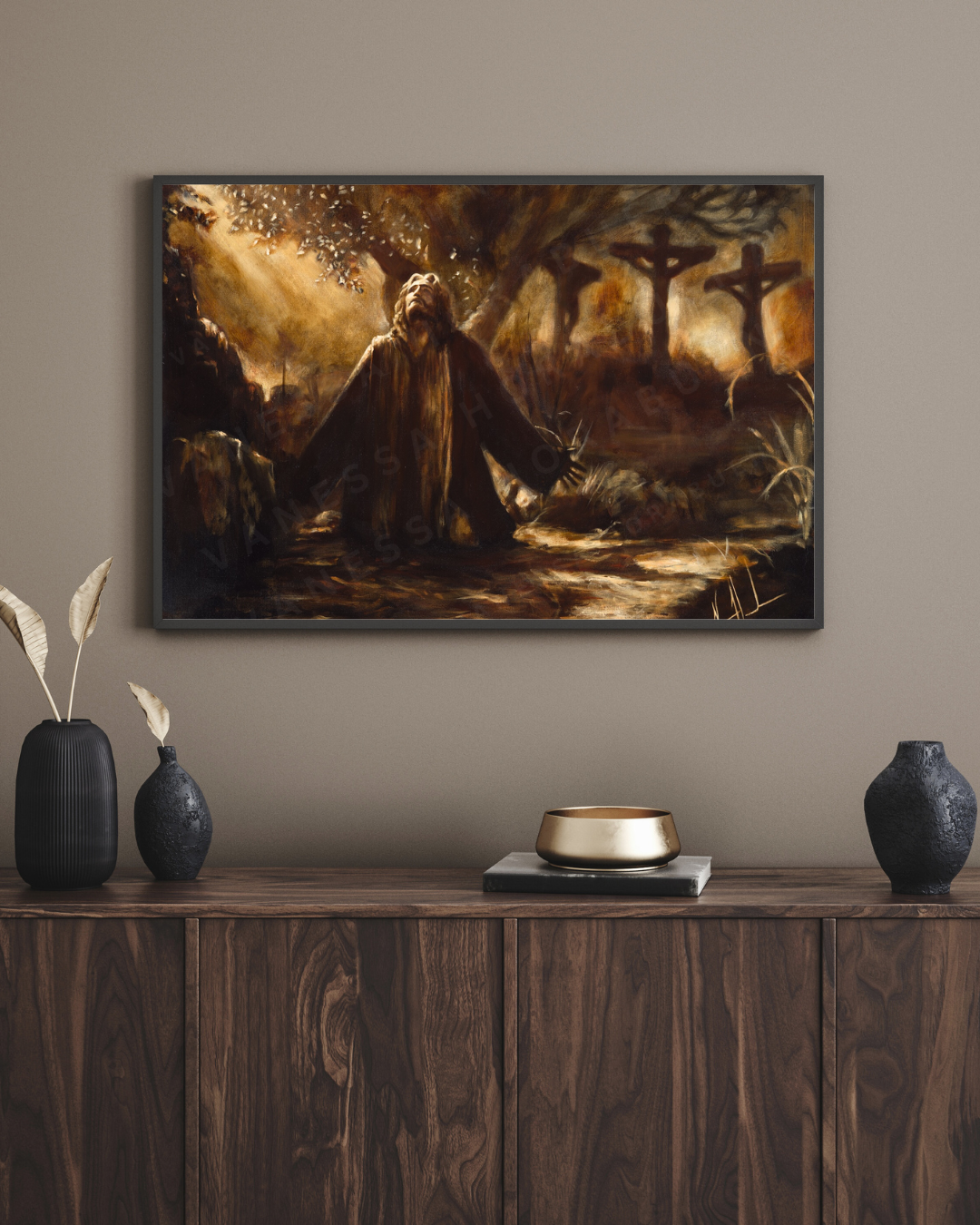 Gethsemane (Hand Embellished Canvas Print) Vanessa Horabuena