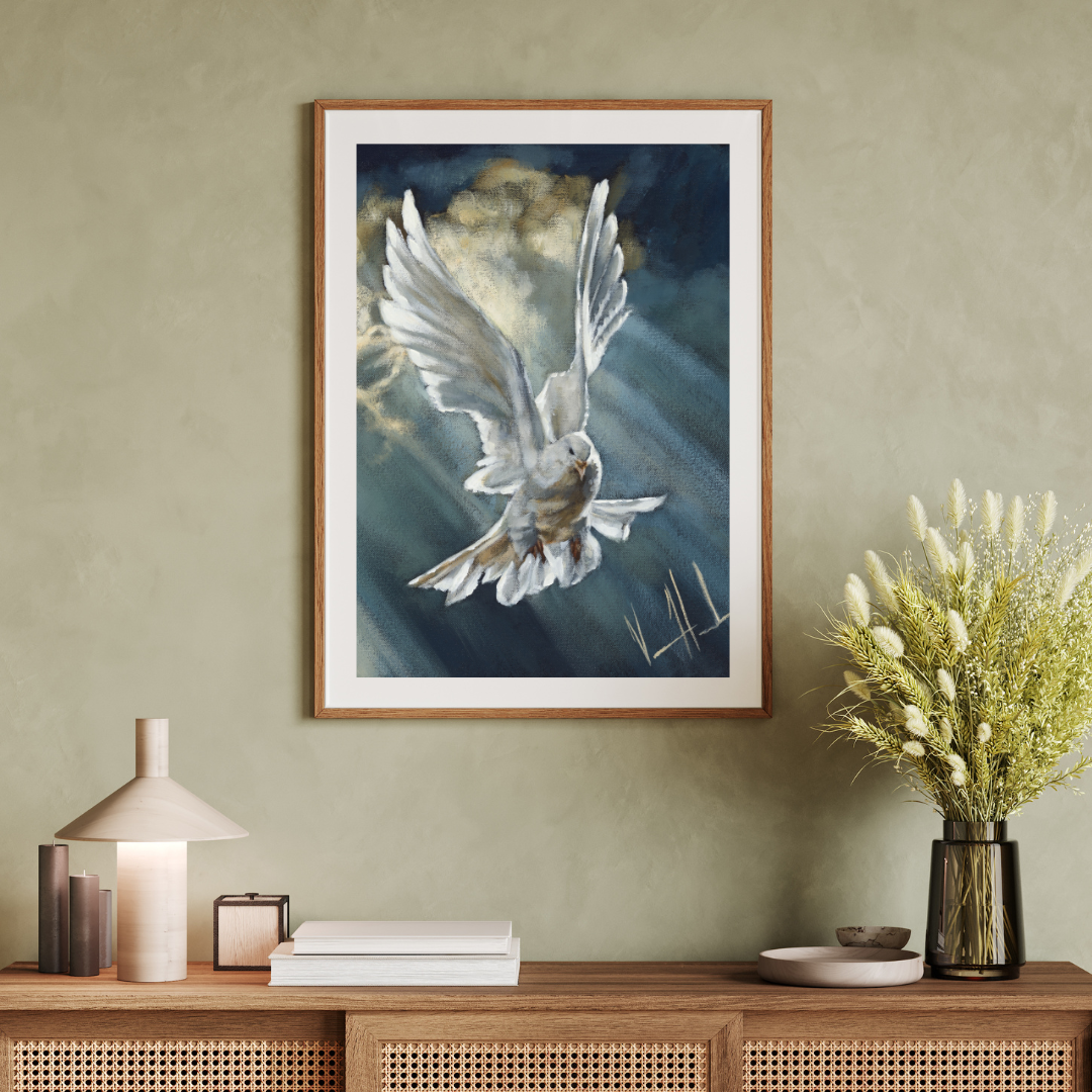 Breath of Heaven (Hand Embellished Canvas Print) Vanessa Horabuena