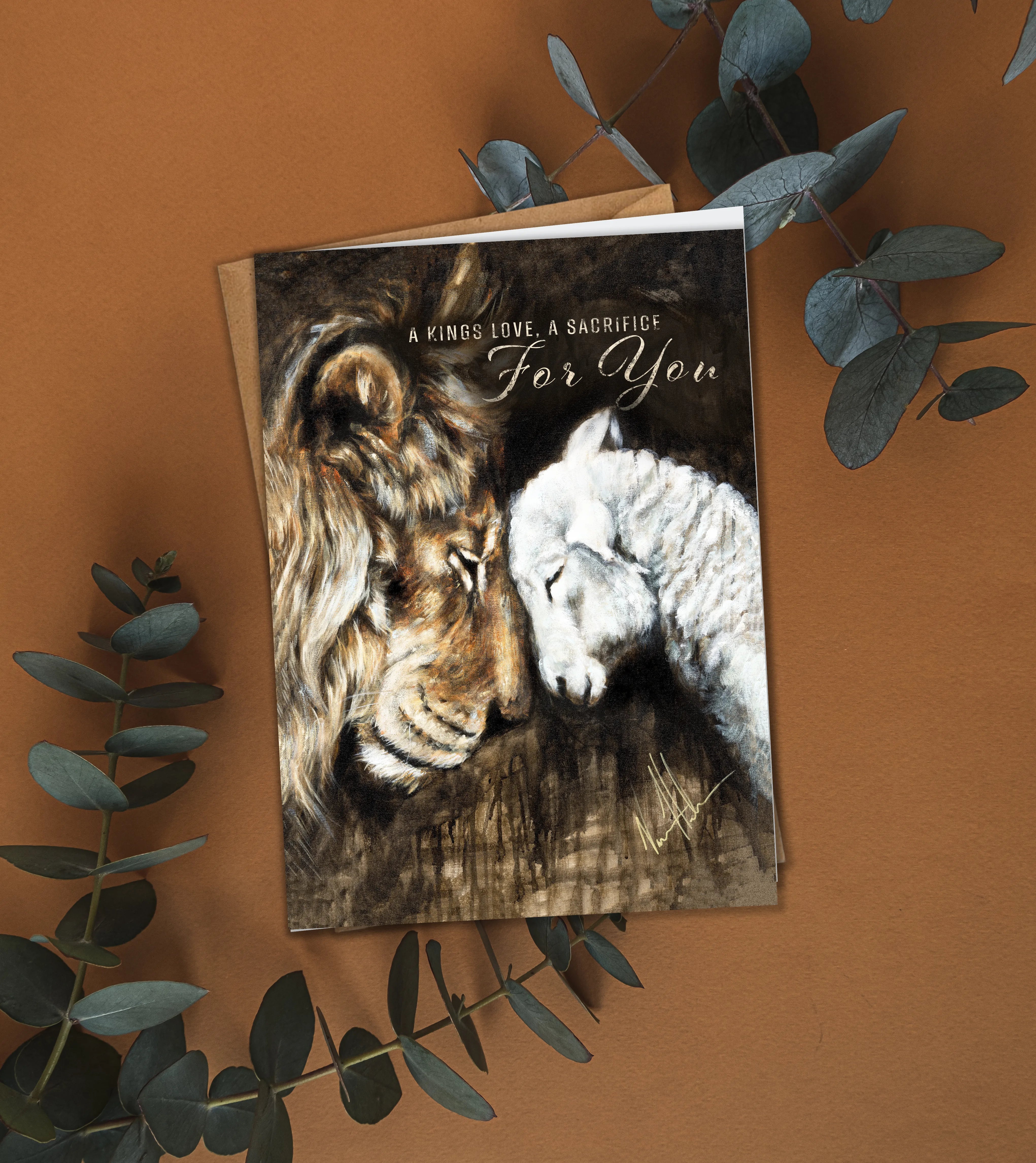 'Compassion of a King' Easter Greeting Card Vanessa Horabuena