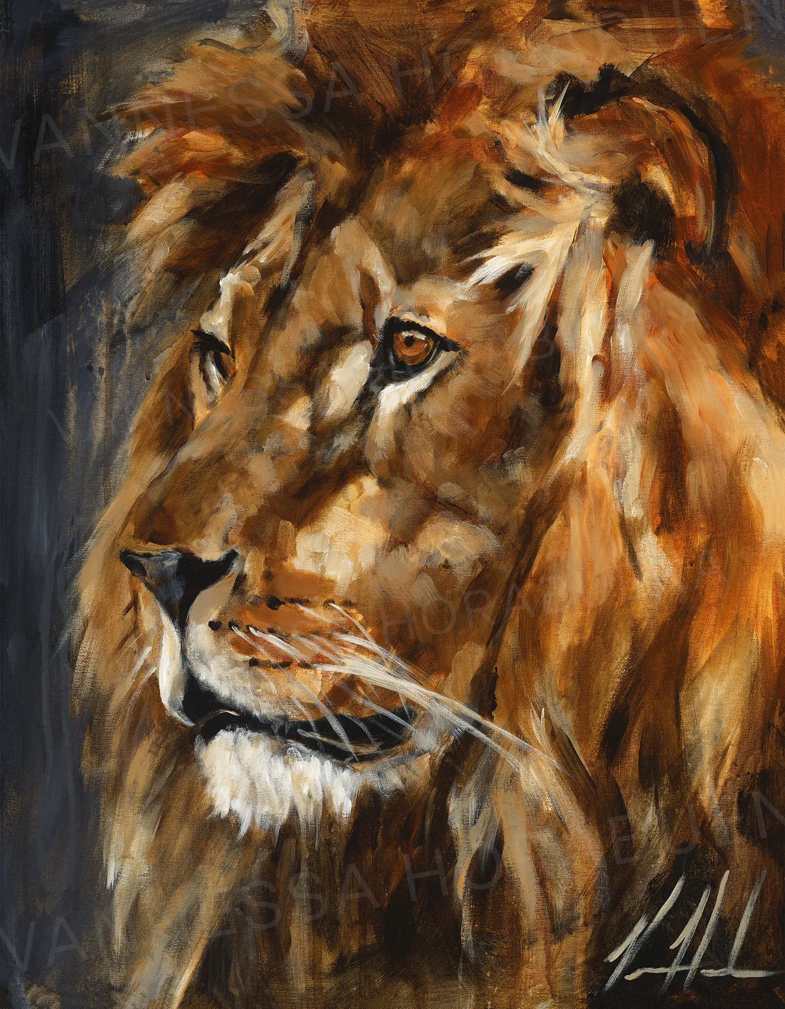 Courageous One Lion Art Print Vanessa Horabuena
