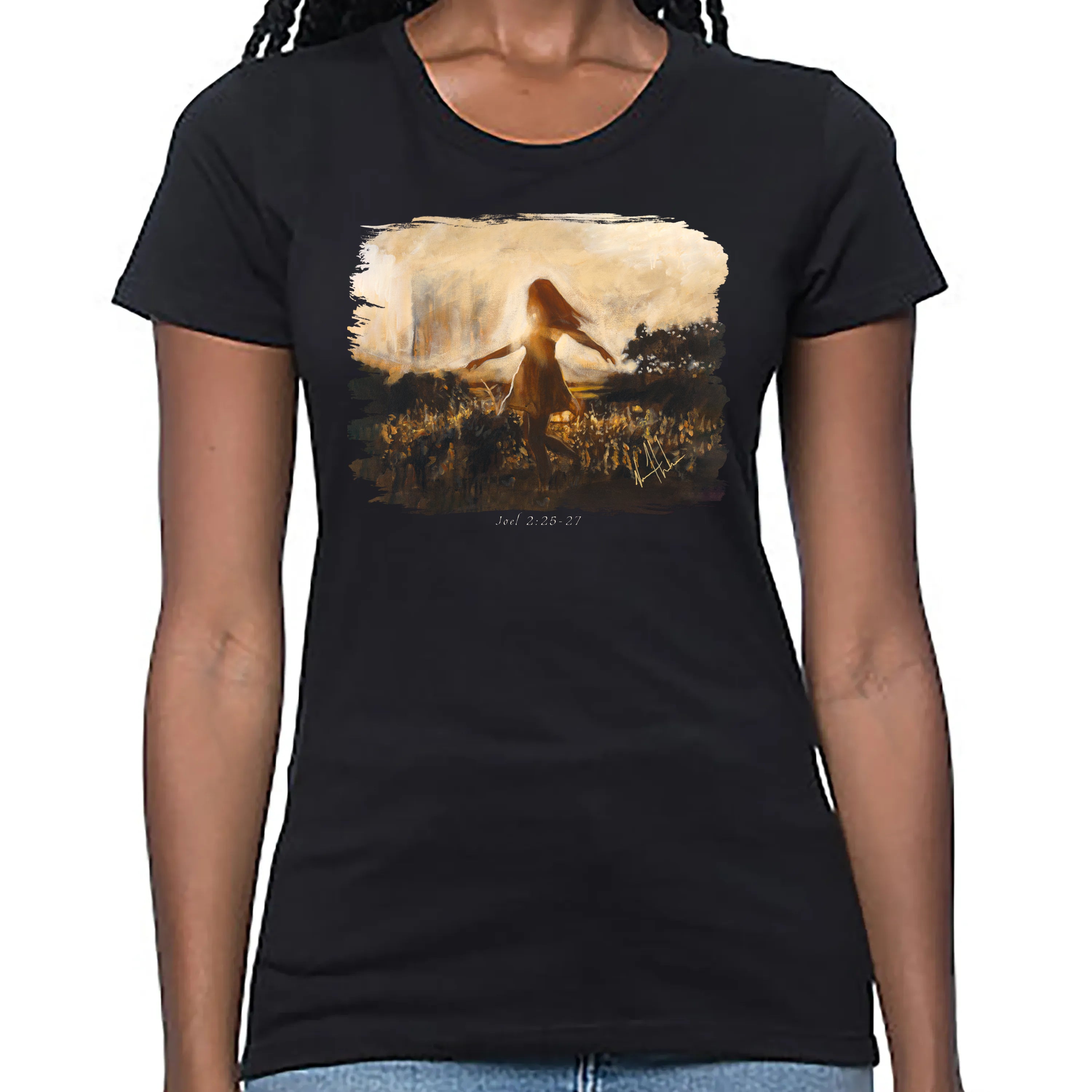 Women's T (Organic Bamboo) - Dare to Dance Again Organic Bamboo Vanessa Horabuena Short Sleeve Eclipse (Black) XS