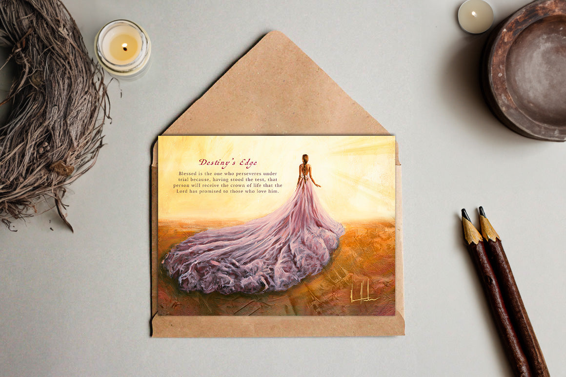 Destiny's Edge Greeting Card Vanessa Horabuena