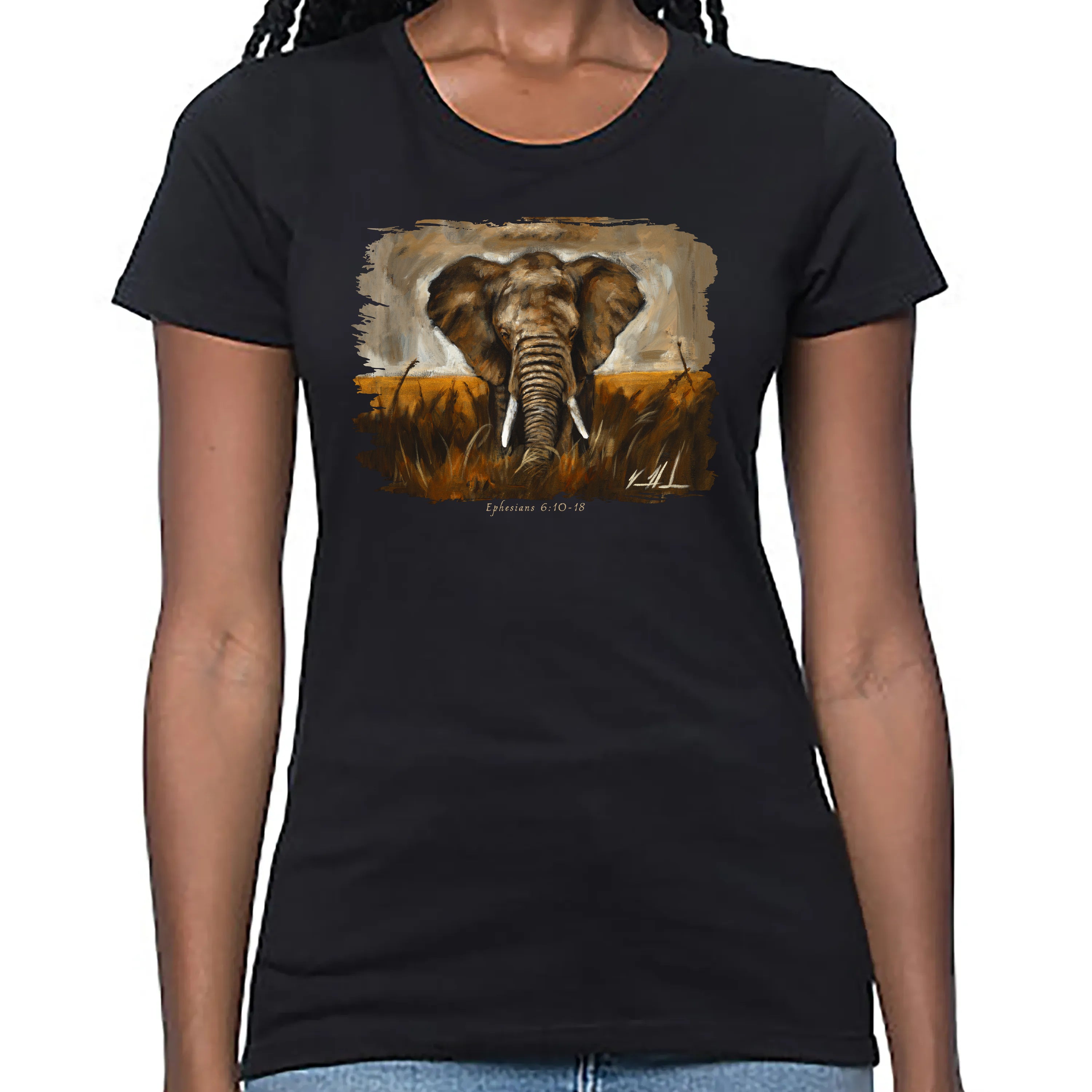Women's T (Organic Bamboo) - Stand Your Ground Organic Bamboo Vanessa Horabuena Short Sleeve Eclipse (Black) XS