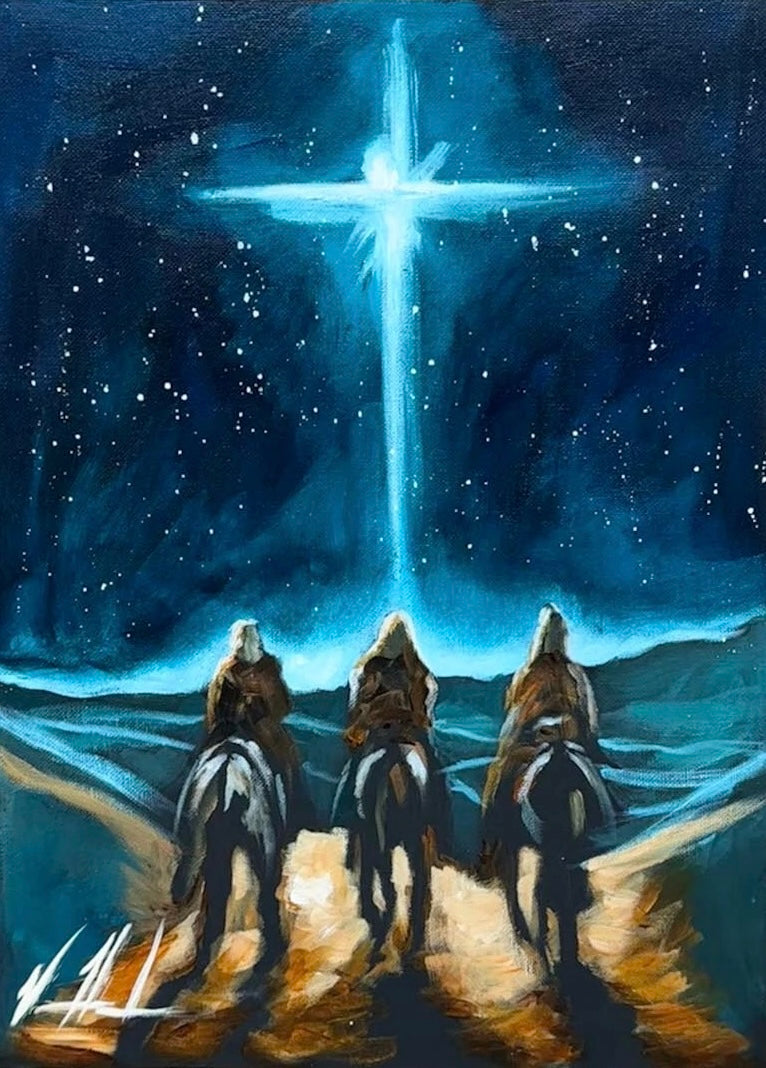 Whom Do You Seek? - 12”x16” Original Acrylic Painting