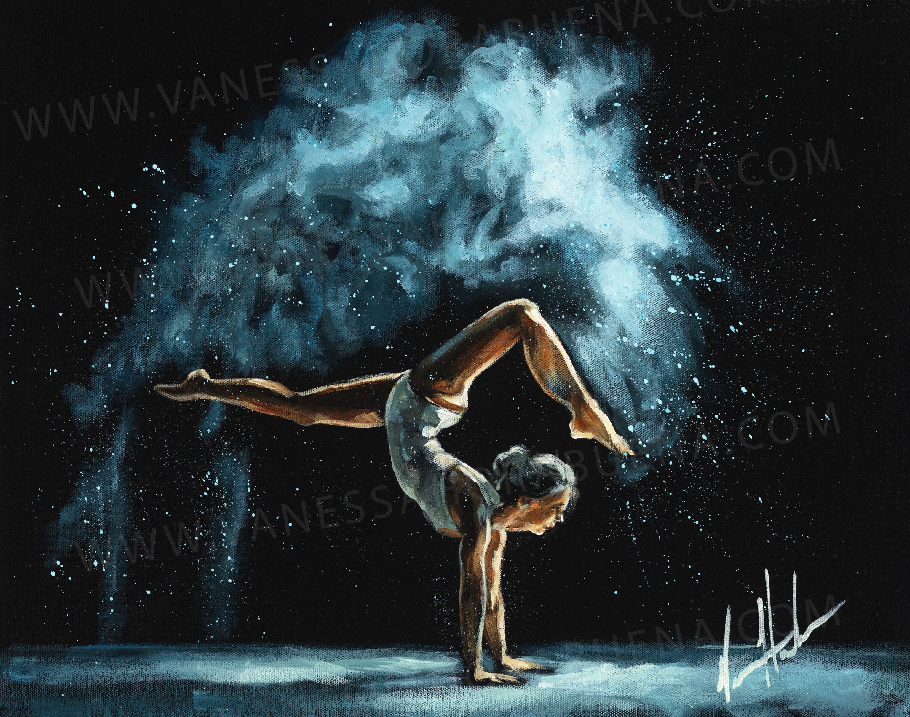 Freedom In His Grace (Hand Embellishment Canvas Print) Women's Art Print Vanessa Horabuena