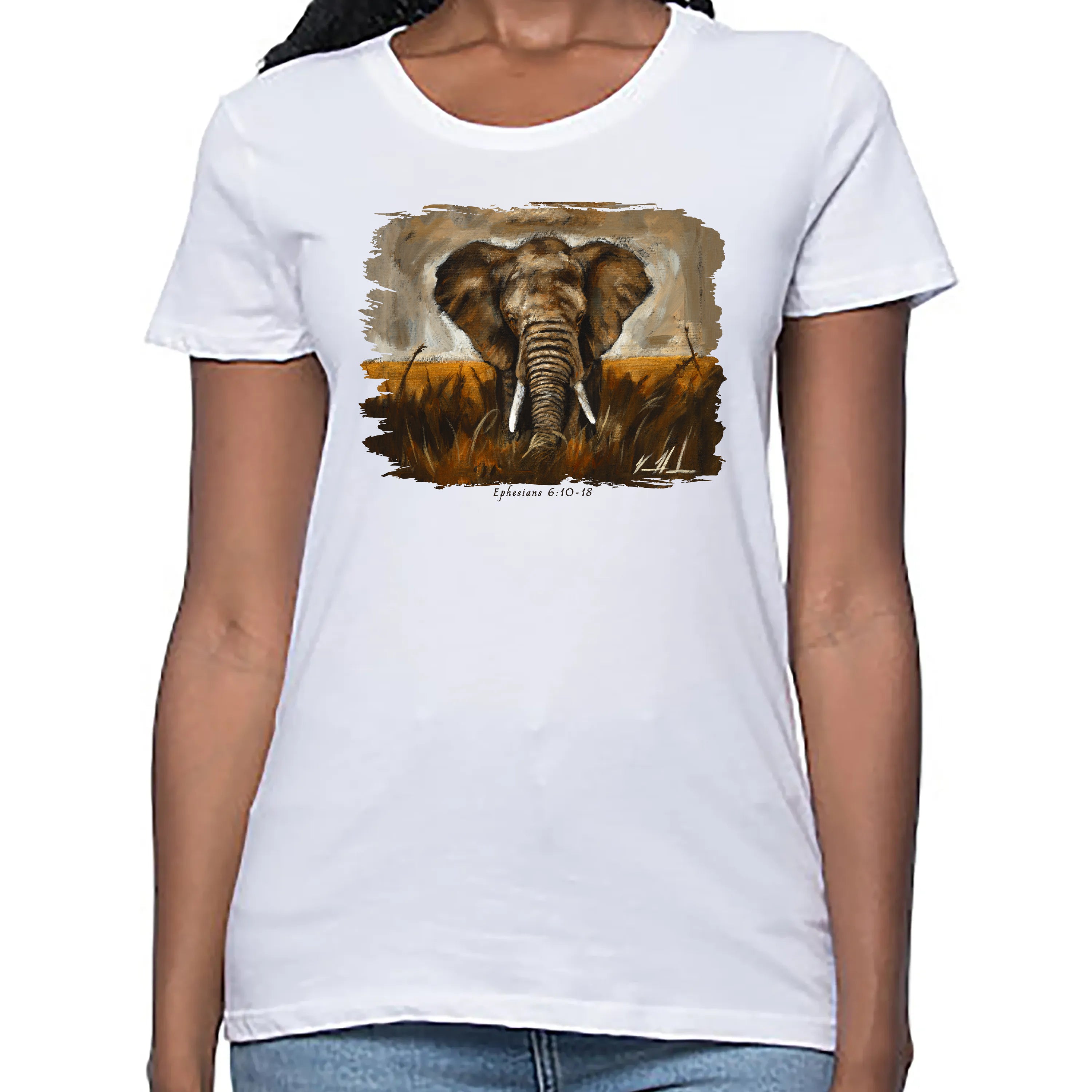 Women's T (Organic Bamboo) - Stand Your Ground Organic Bamboo Vanessa Horabuena Short Sleeve Frost (White) XS