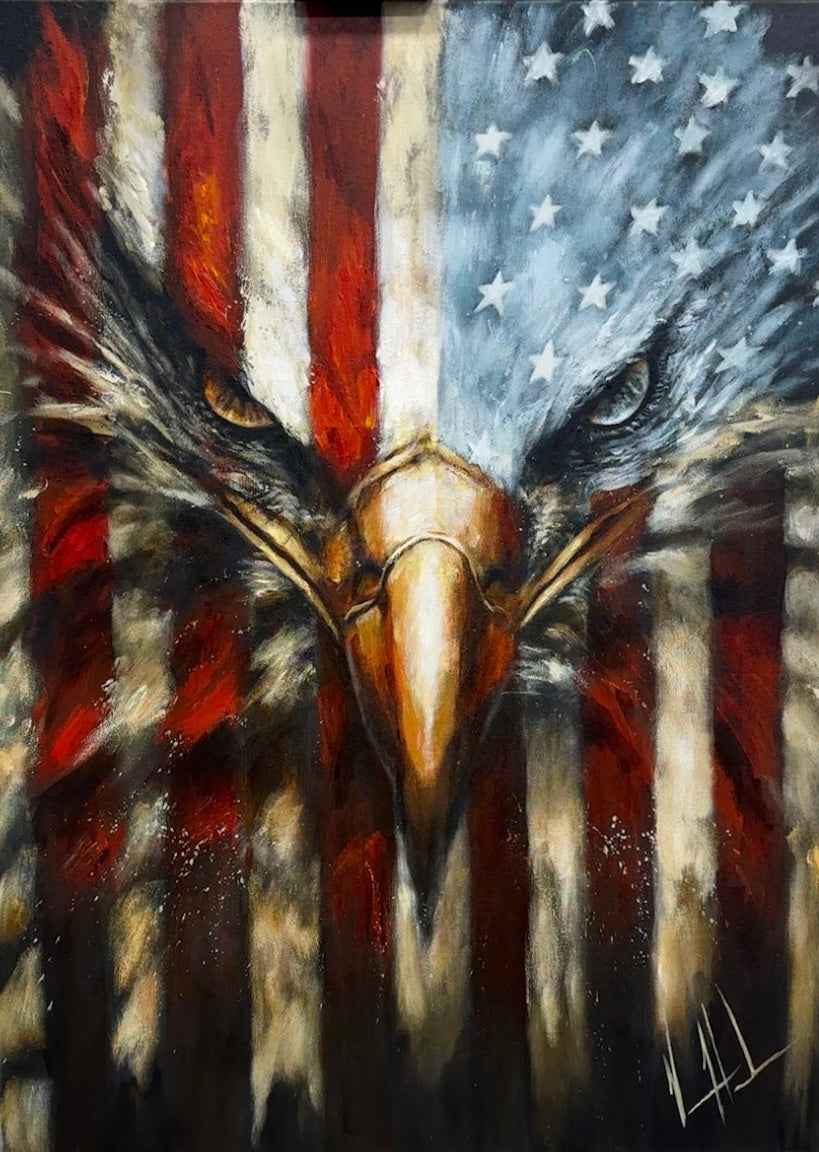 Stripes of Freedom - 30”x40” Original Painting Original Painting Vanessa Horabuena