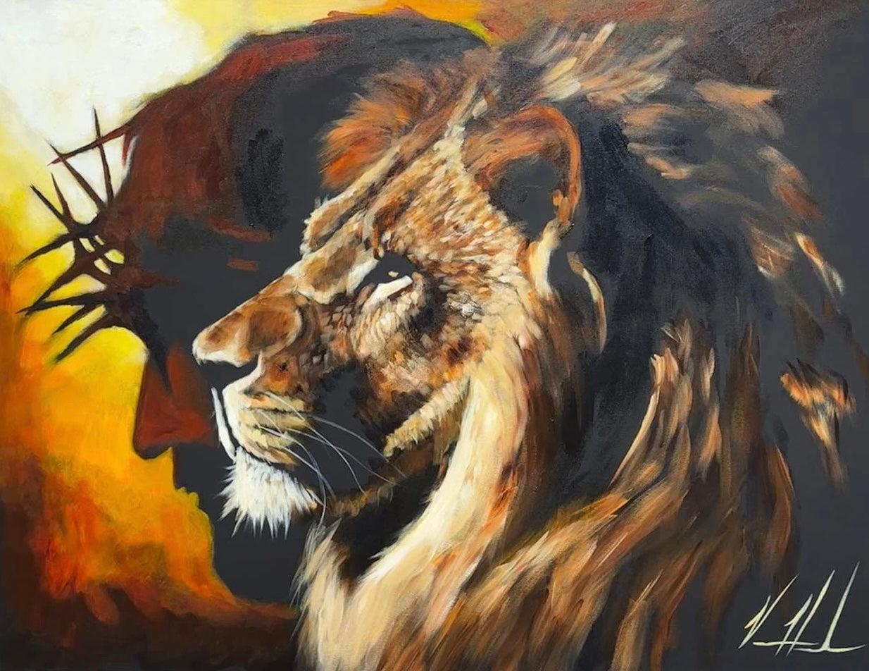 The Lion of Judah - 30”x40” Original Acrylic Painting