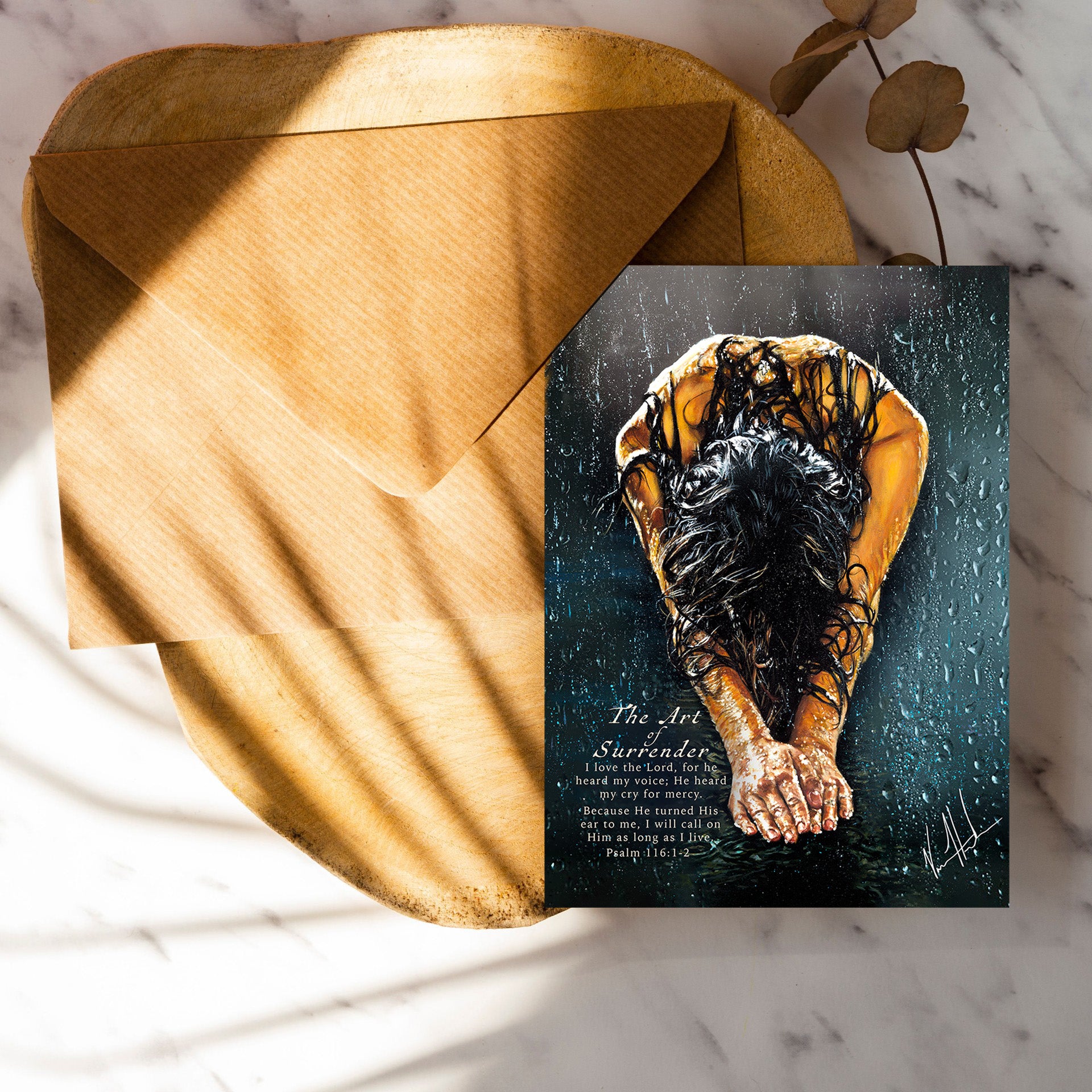 The Art of Surrender Greeting Card Vanessa Horabuena