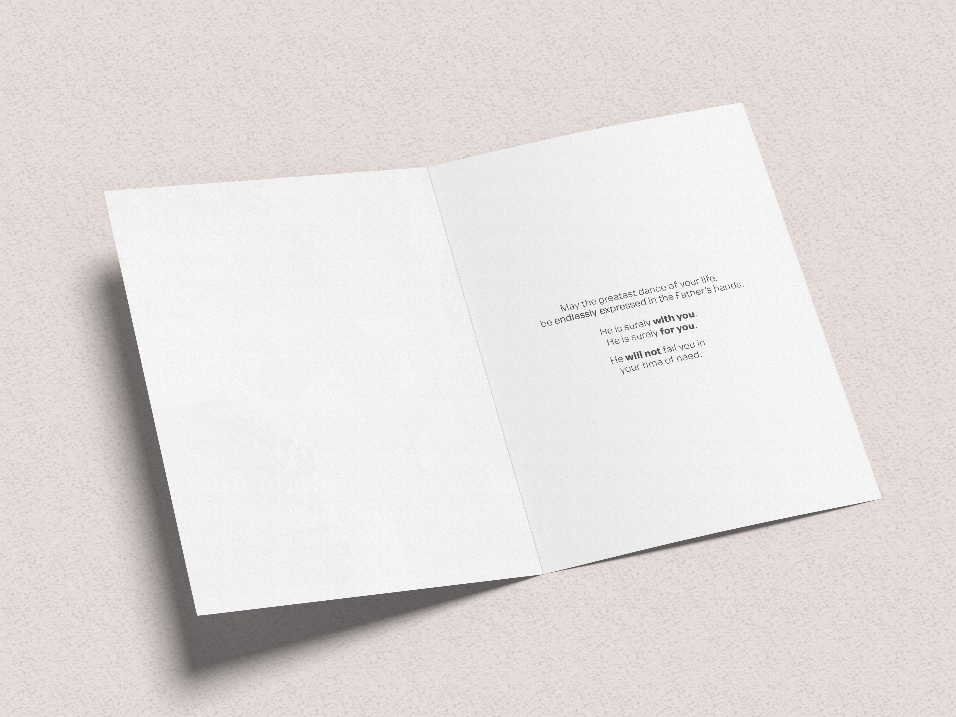 Endless Dance in the Father's Hands - Brunette Version Greeting Card Vanessa Horabuena