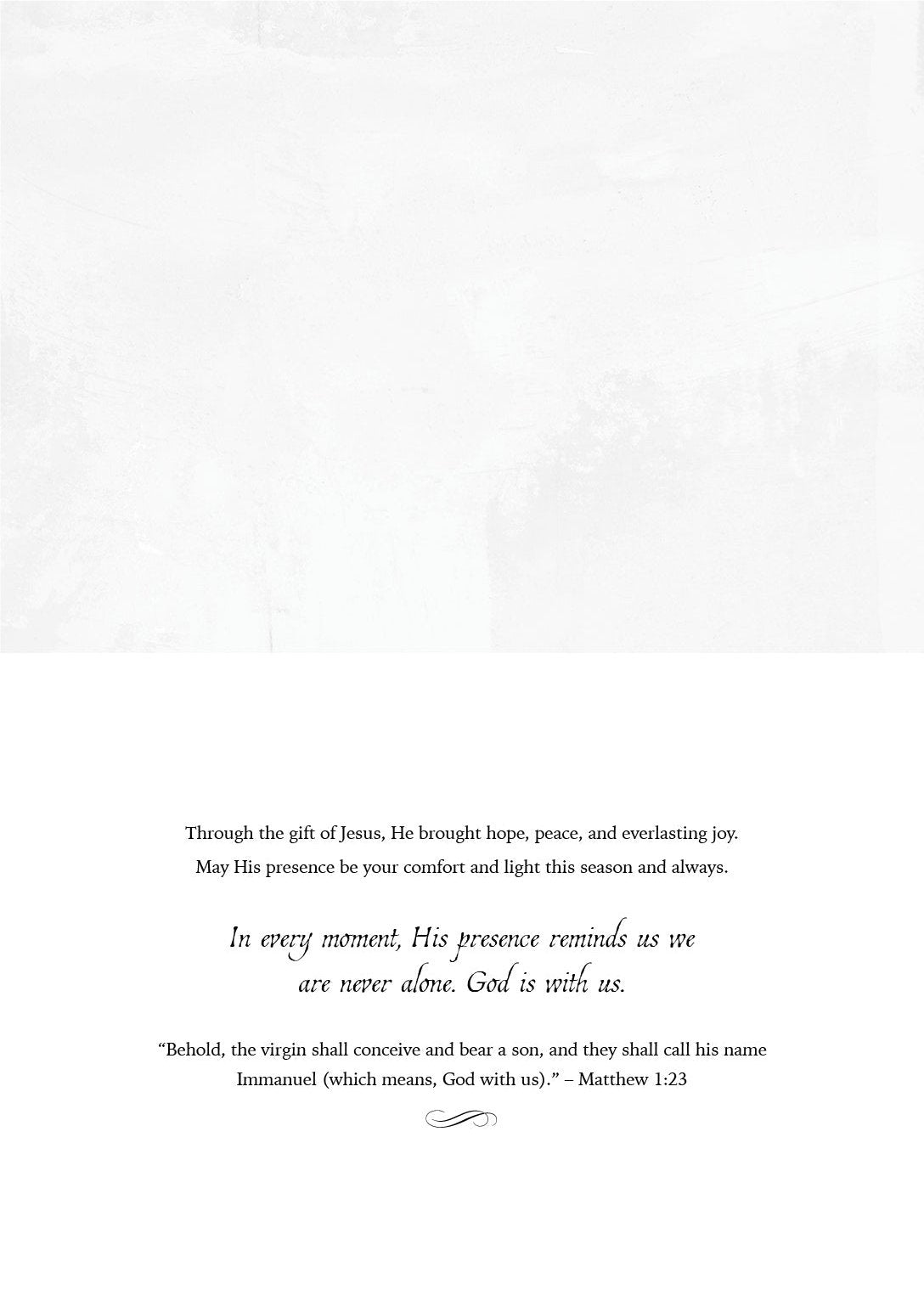 'God With Us' Greeting Card Vanessa Horabuena