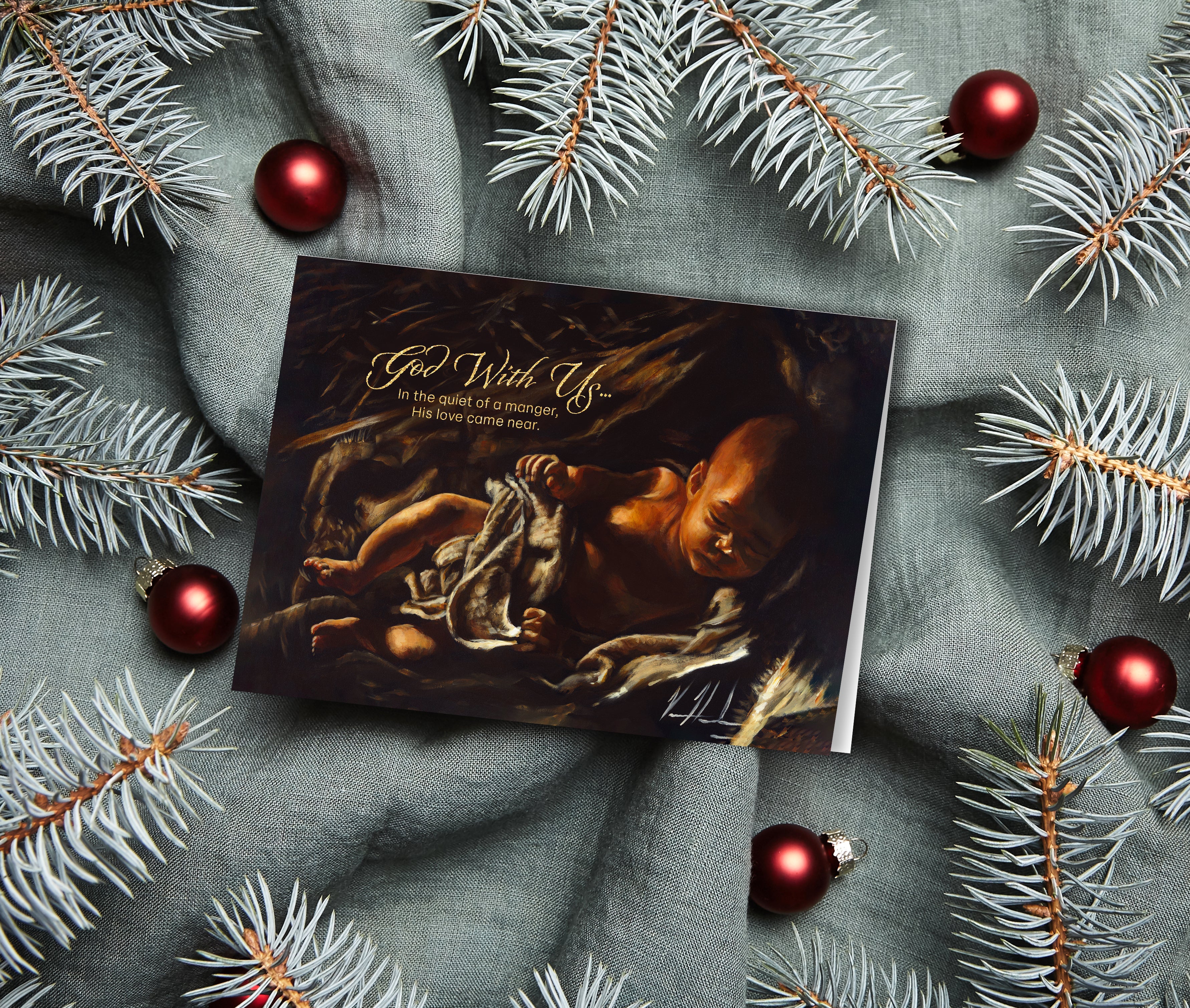 'God With Us' Greeting Card Vanessa Horabuena