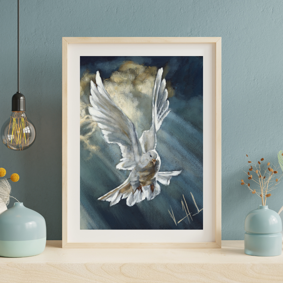 Breath of Heaven (Hand Embellished Canvas Print) Vanessa Horabuena