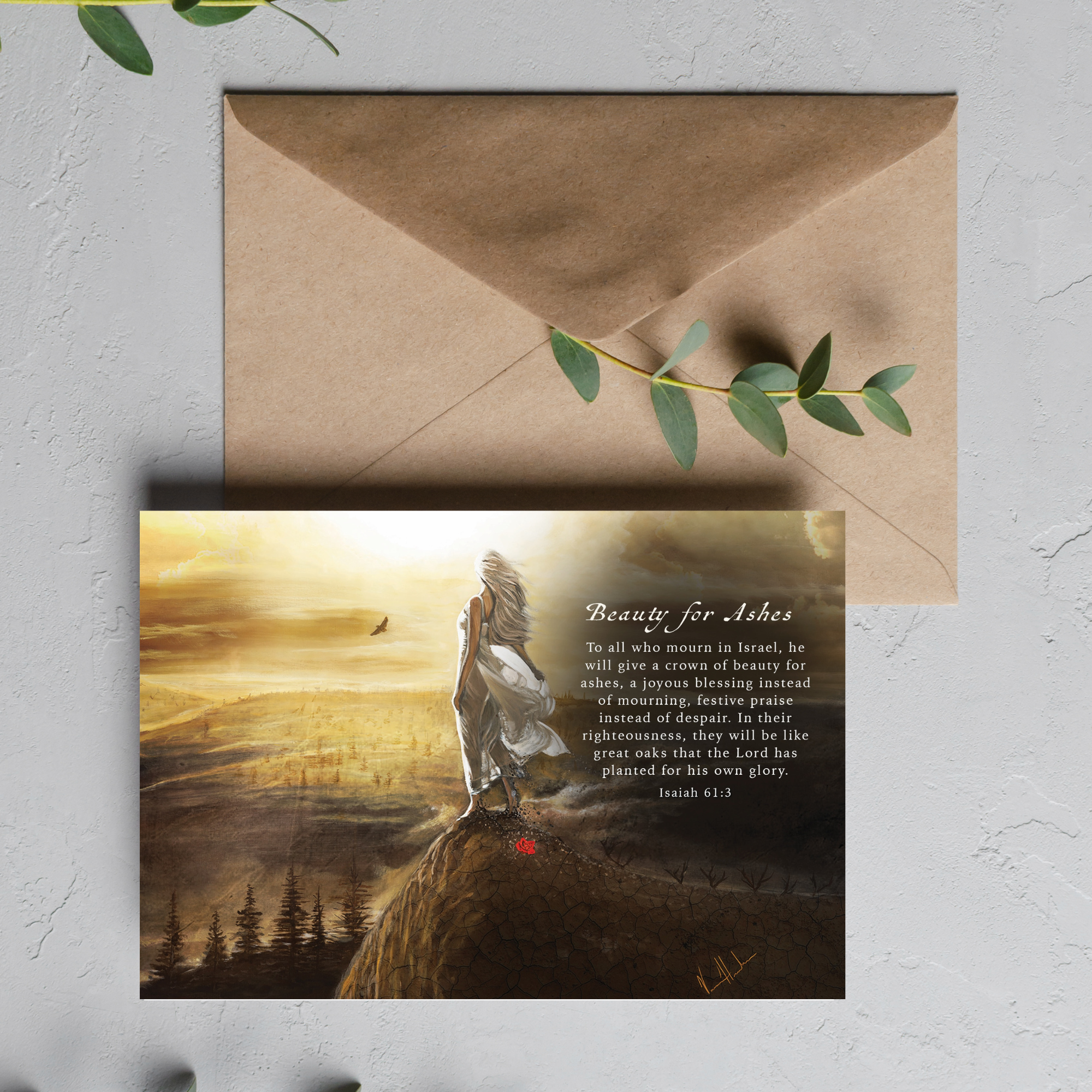 Beauty For Ashes Greeting Card Vanessa Horabuena