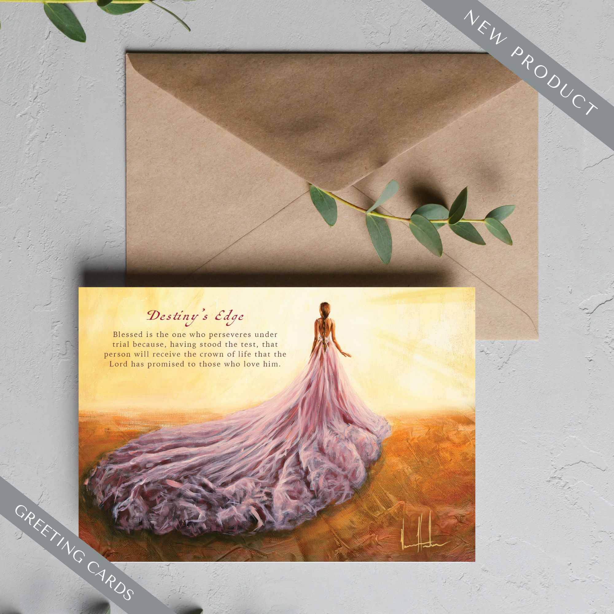 Destiny's Edge Greeting Card Vanessa Horabuena