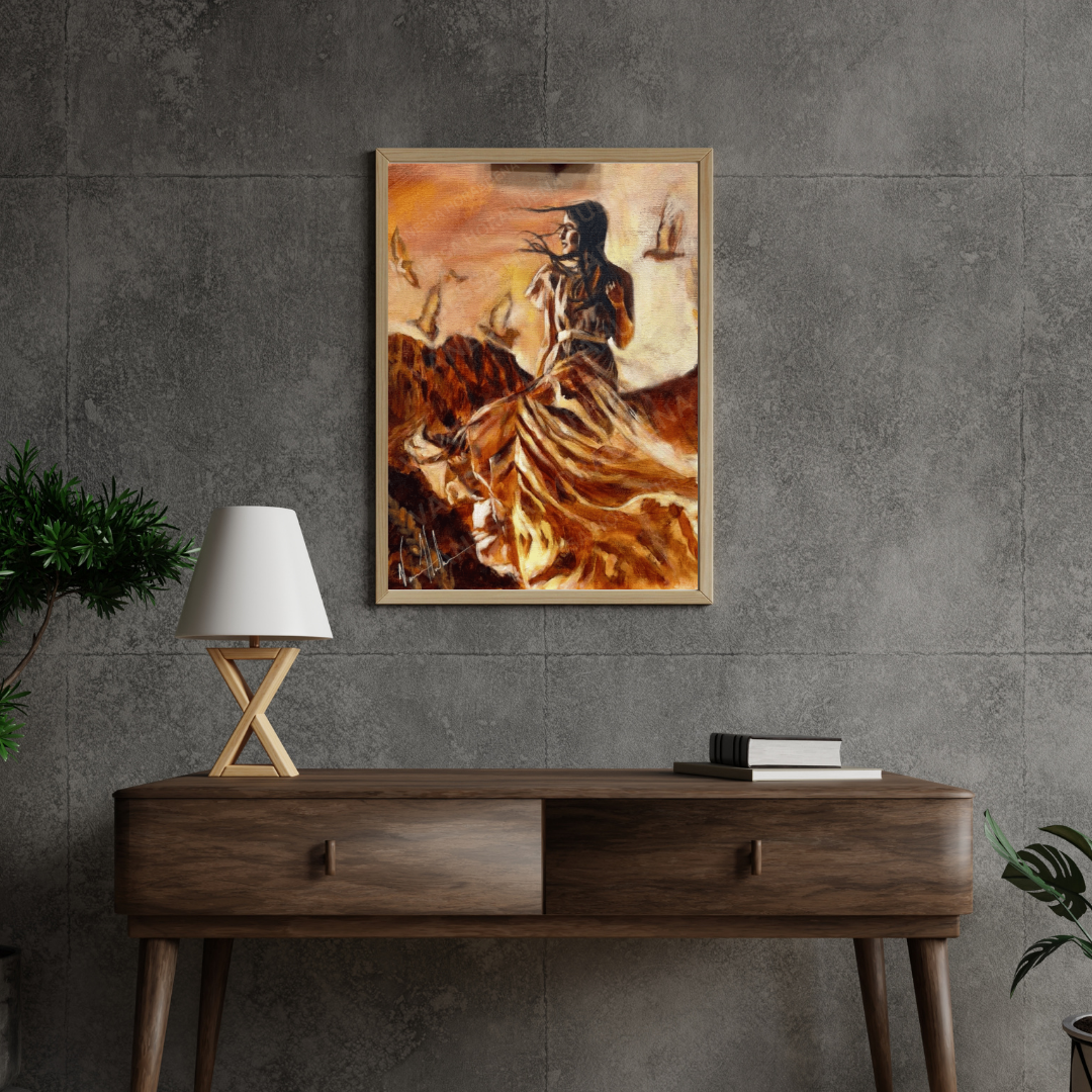 Draw Near to Me (Hand Embellishment Canvas Print) Women's Art Print Vanessa Horabuena