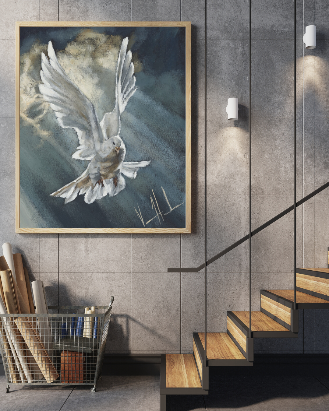 Breath of Heaven (Hand Embellished Canvas Print) Vanessa Horabuena