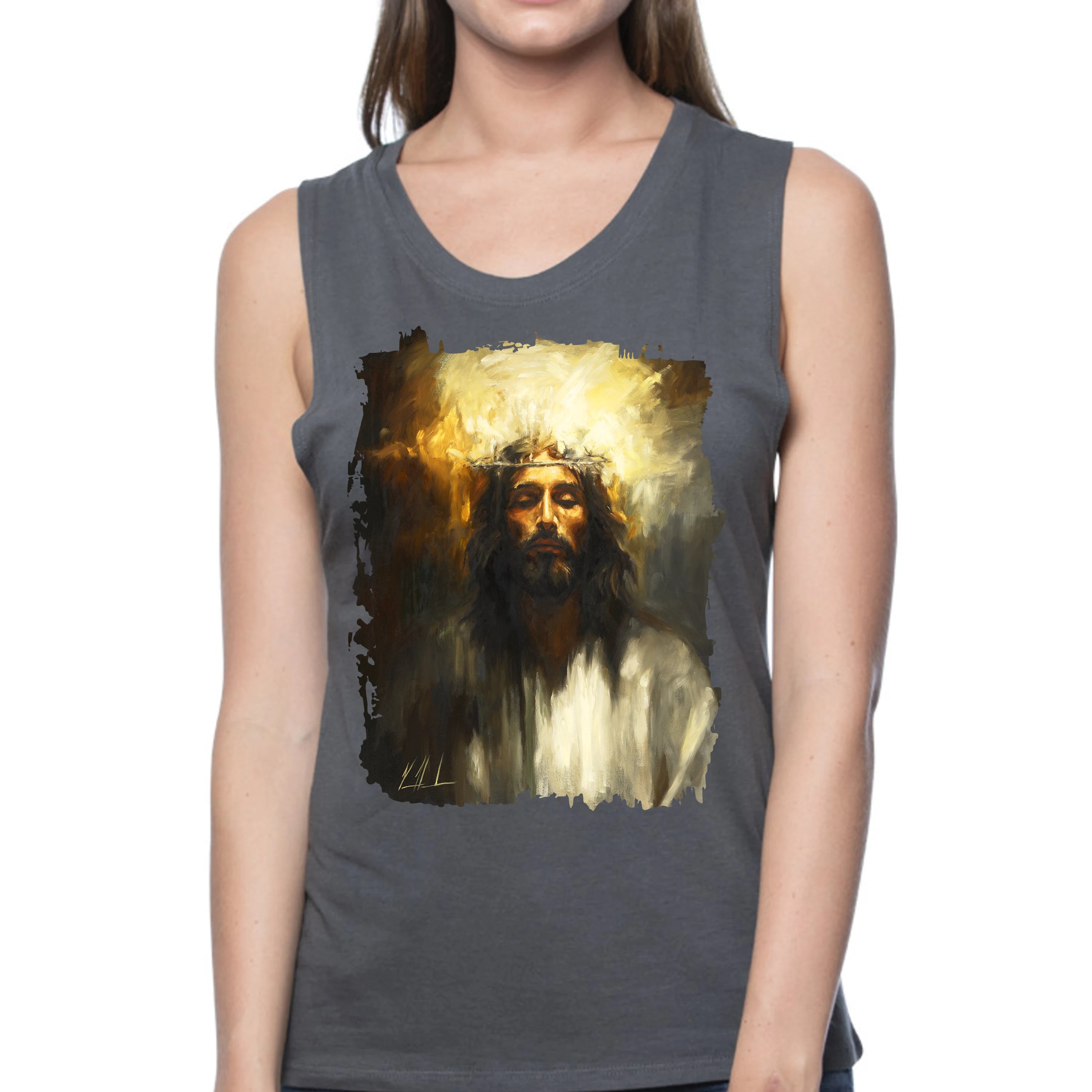 Holy One - Women's Tank Top (Organic Bamboo) Organic Bamboo Vanessa Horabuena