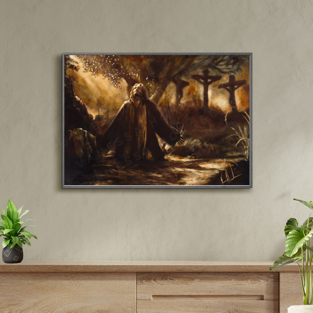 Gethsemane (Hand Embellished Canvas Print) Vanessa Horabuena